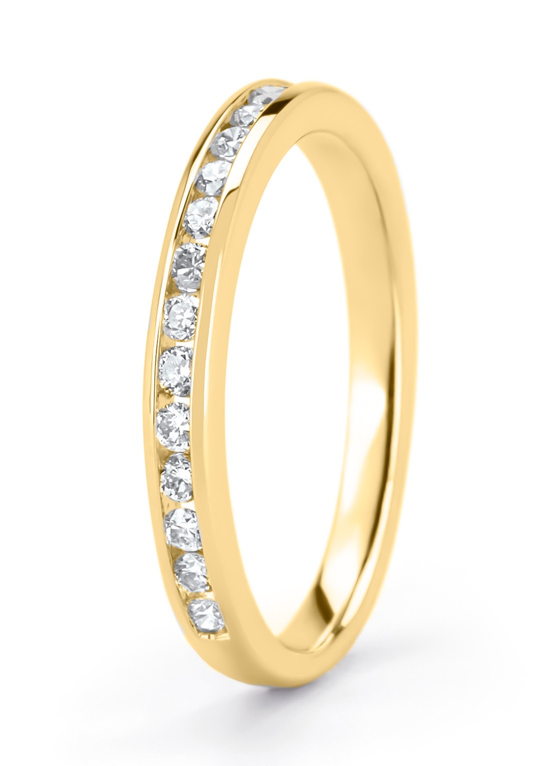 Diamond Point Geelgouden ring, 0.33 ct diamant, Perfect Match - voorkant 3 geelgoud