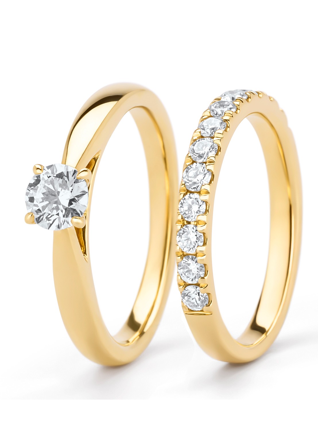 Diamond Point Geelgouden ring, 0.40 ct diamant, Perfect Match - detail 3 geelgoud