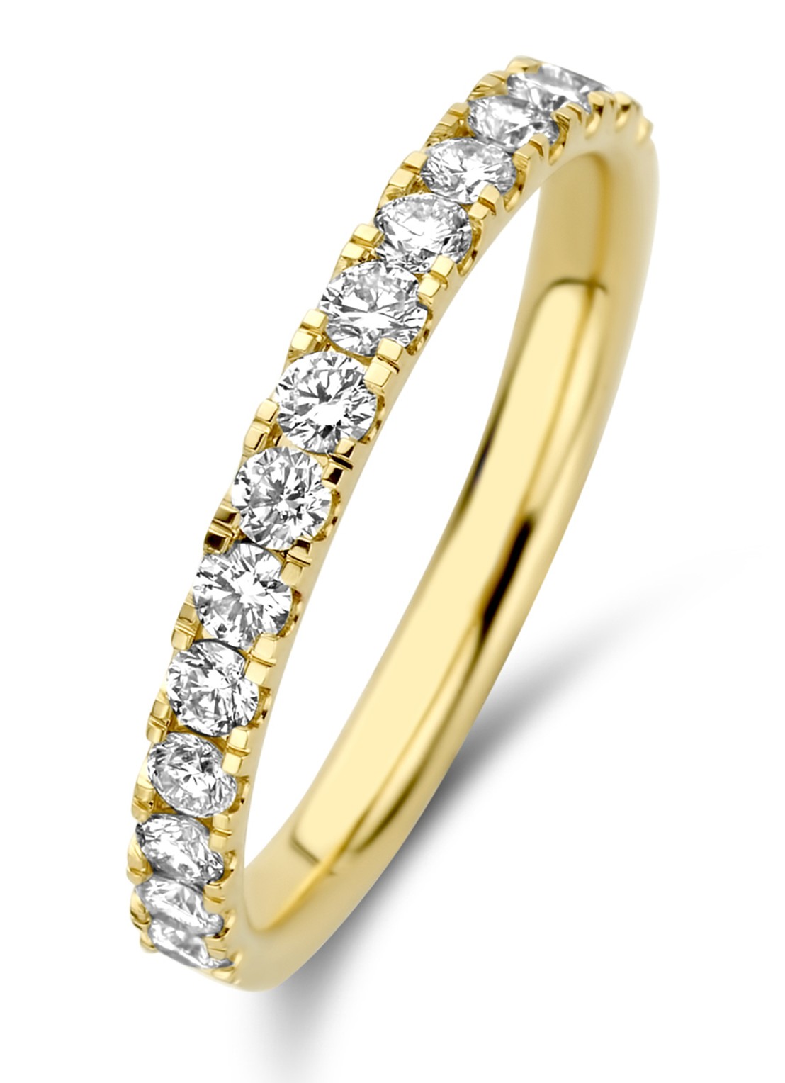 Diamond Point Geelgouden ring 0.52 ct diamant Wedding - voorkant geelgoud