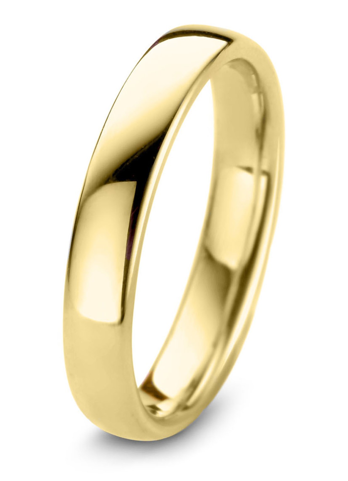 Diamond Point Geelgouden ring Wedding - voorkant geelgoud