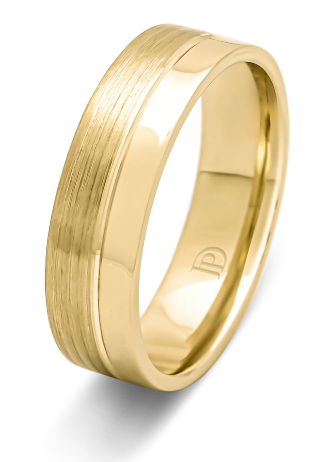 Diamond Point Geelgouden ring Wedding - voorkant 2 geelgoud