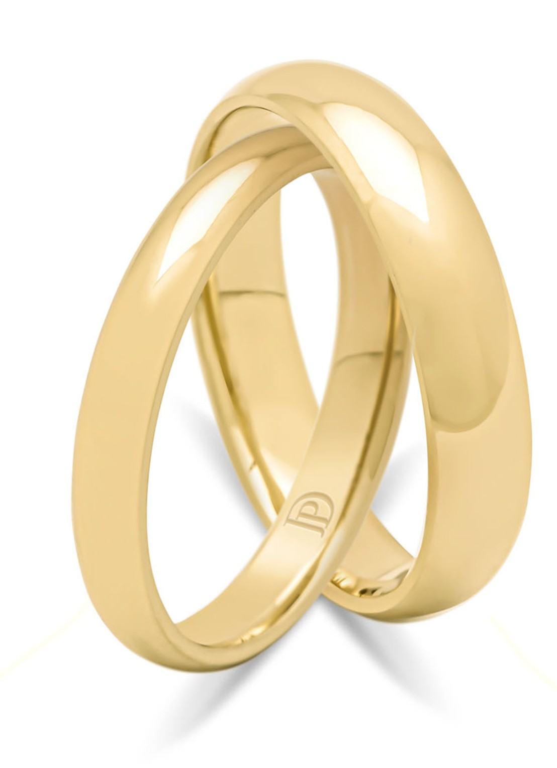 Diamond Point Geelgouden ring Wedding - detail 3 geelgoud