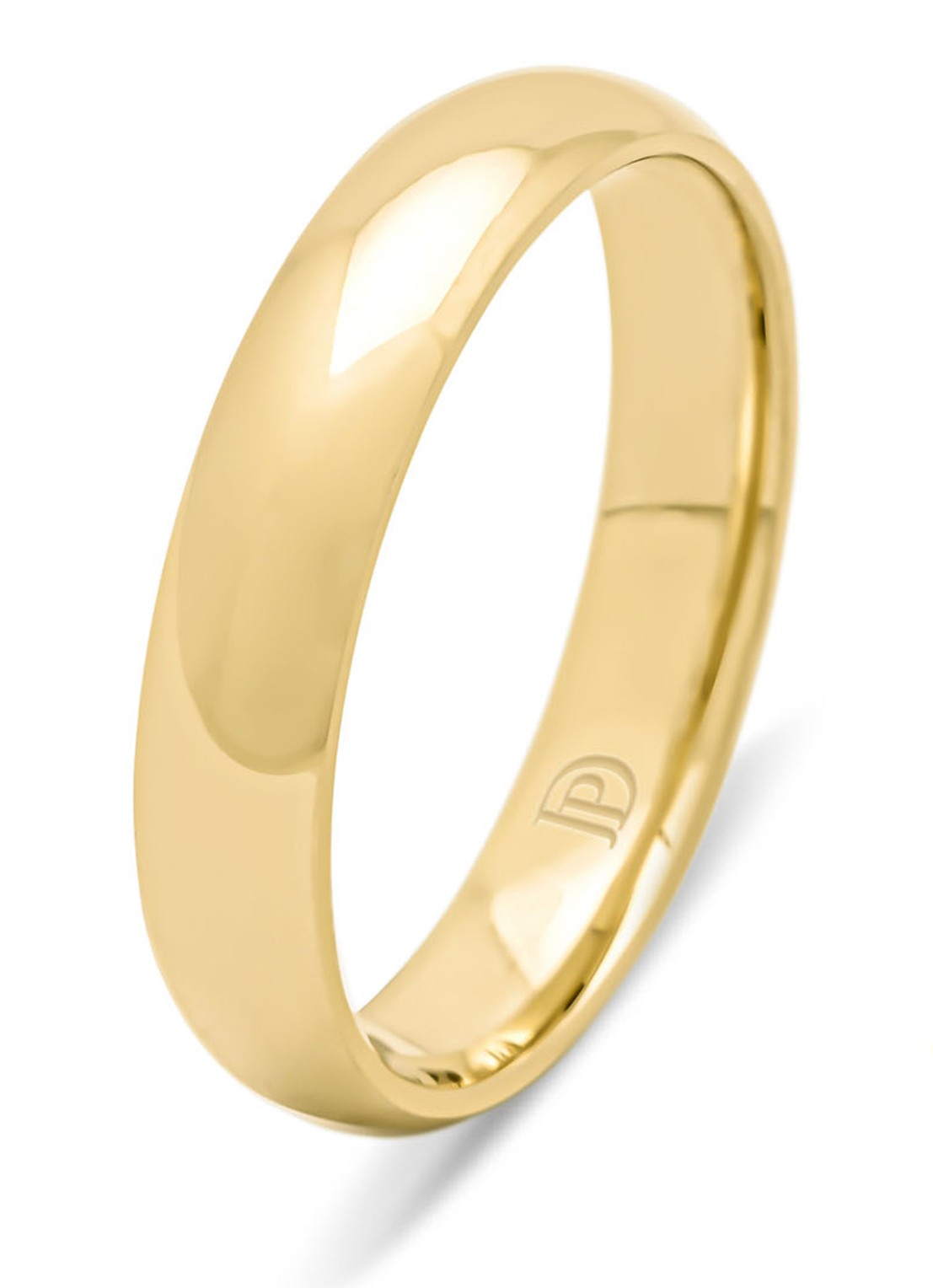 Diamond Point Geelgouden ring Wedding - voorkant geelgoud