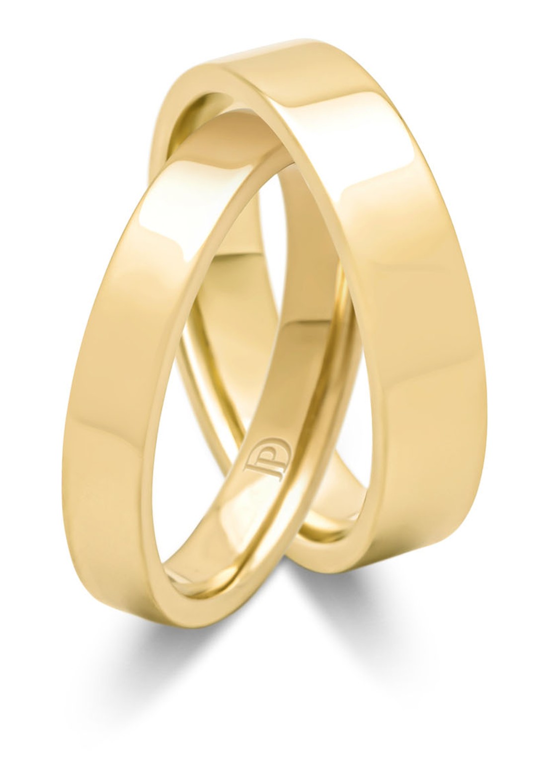 Diamond Point Geelgouden ring Wedding - detail 2 geelgoud