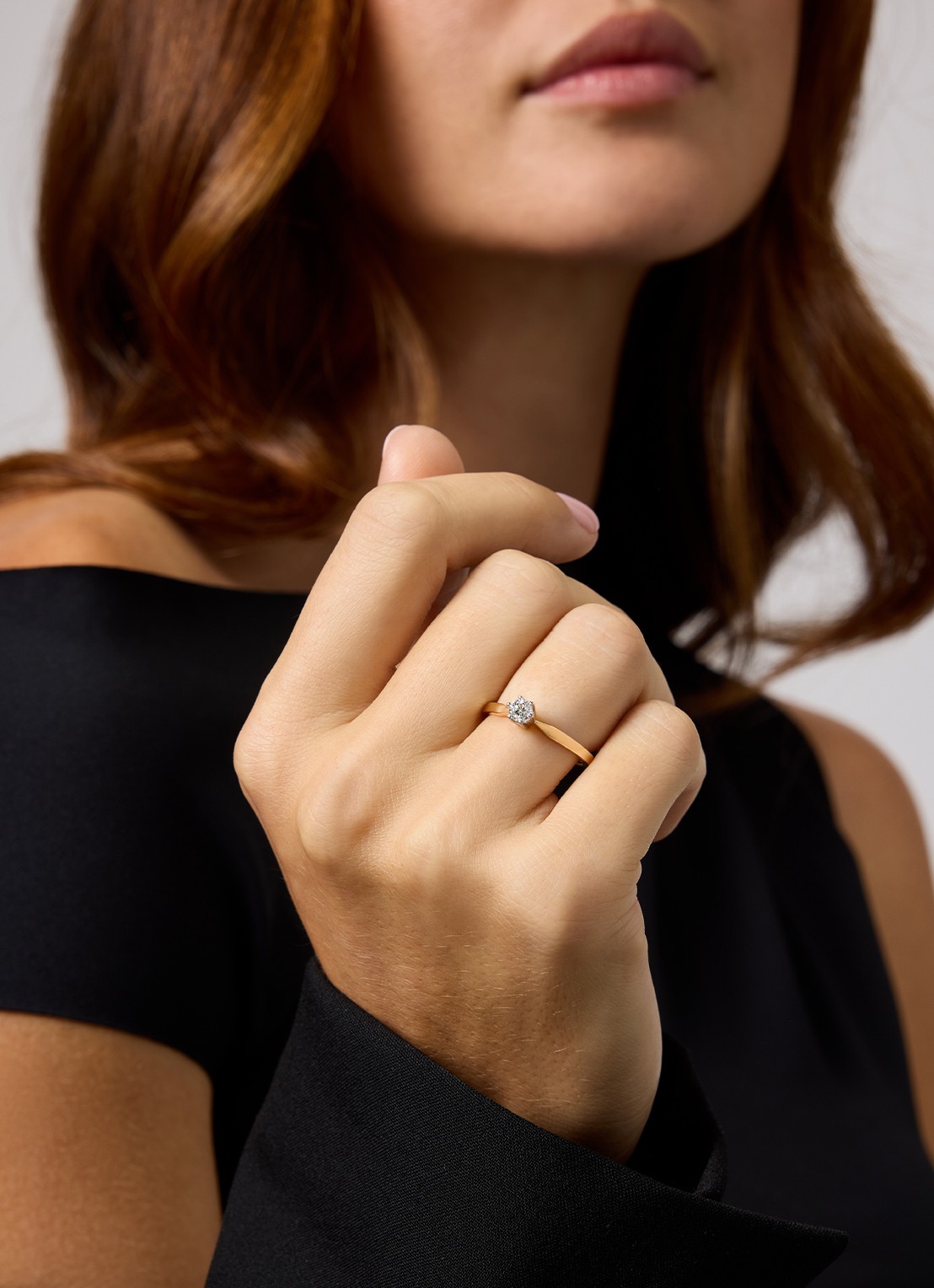 Diamond Point Geelgouden solitair groeibriljant ring, 0.24 ct. 0.24 ct diamant Groeibriljant - voorkant 2 geelgoud