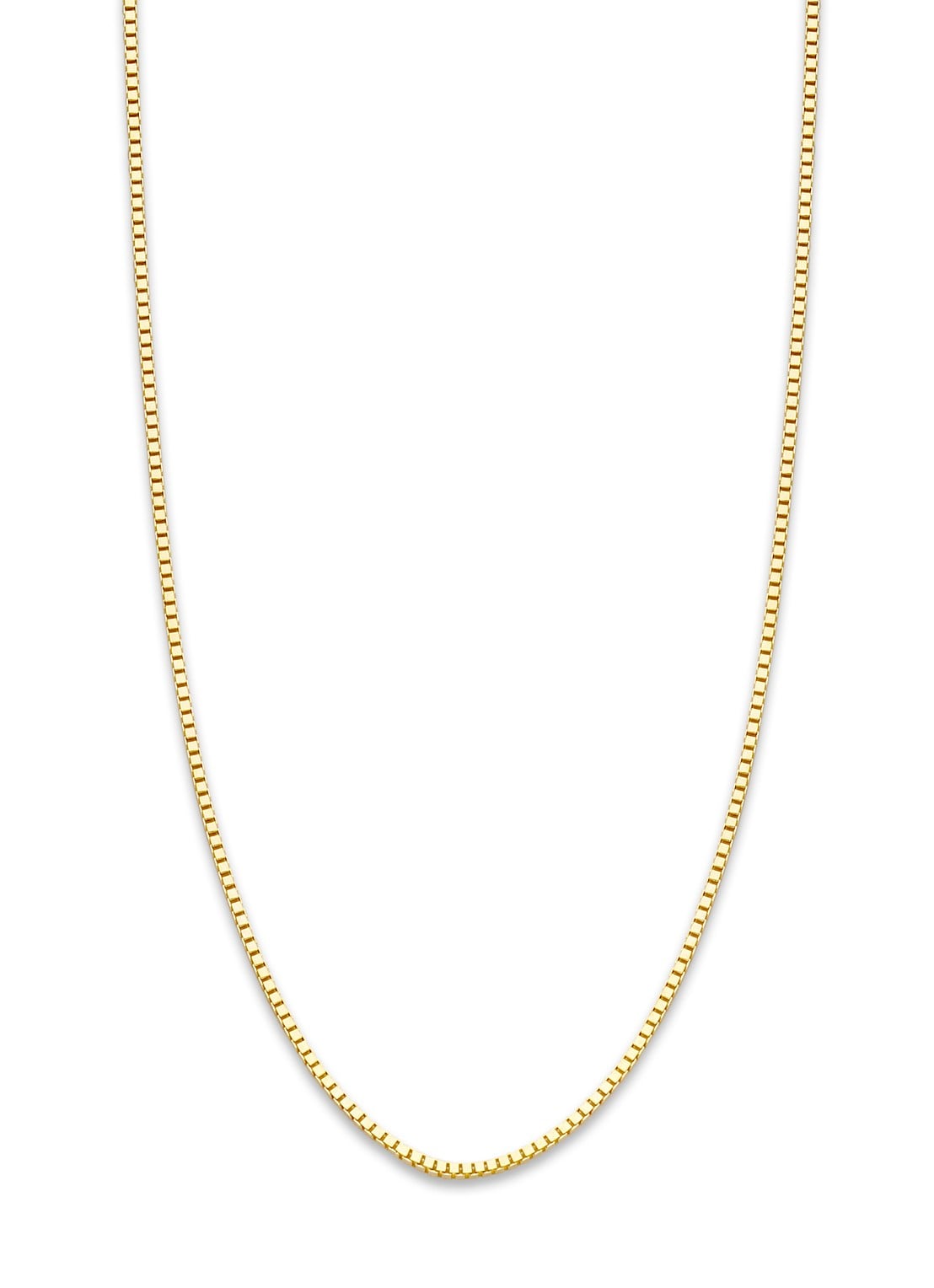 Diamond Point Geelgouden venetiaans collier Timeless Treasures (40cm) - voorkant 2 geelgoud