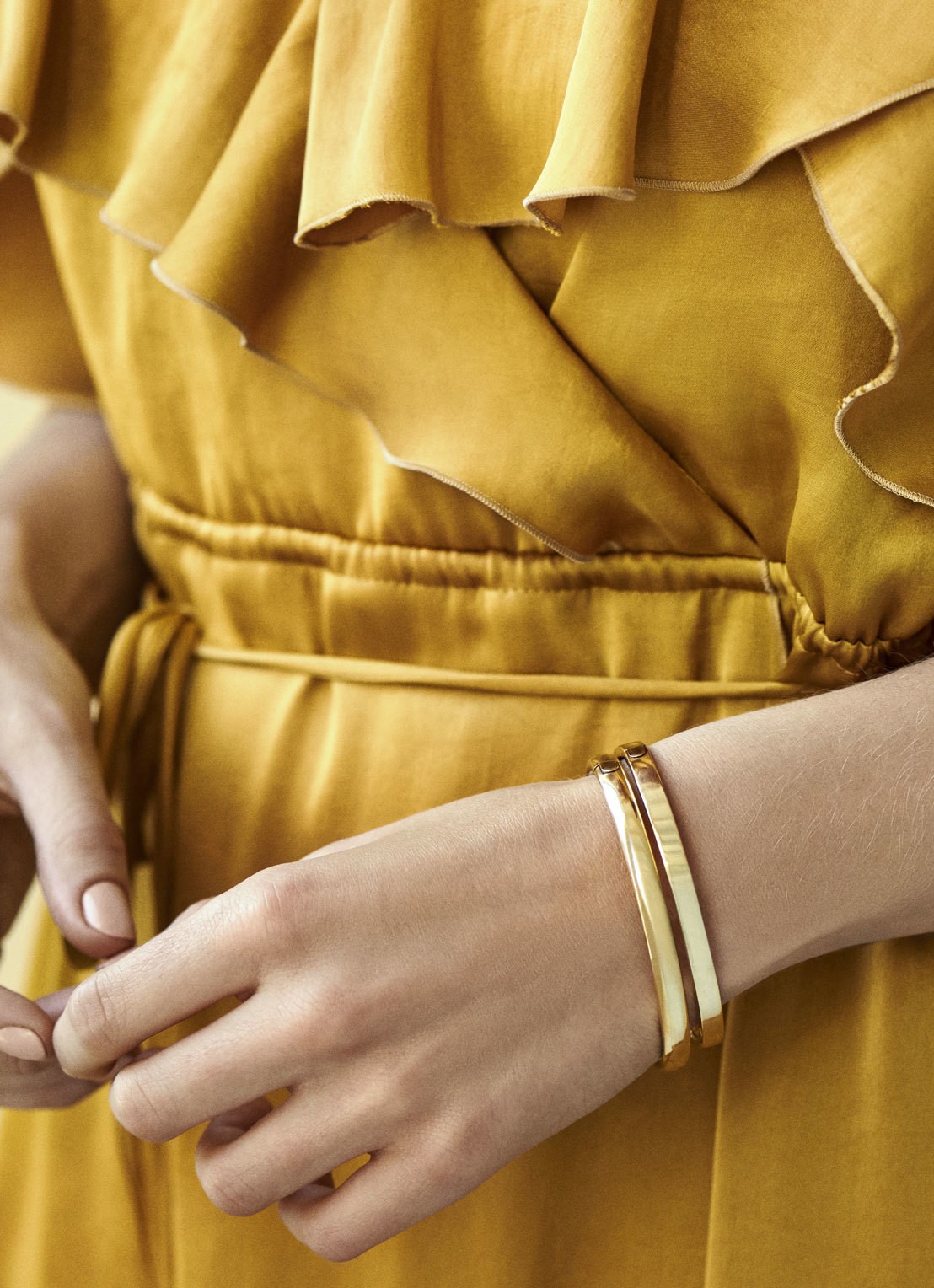 Diamond Point Gouden armband Timeless Treasures - detail geelgoud