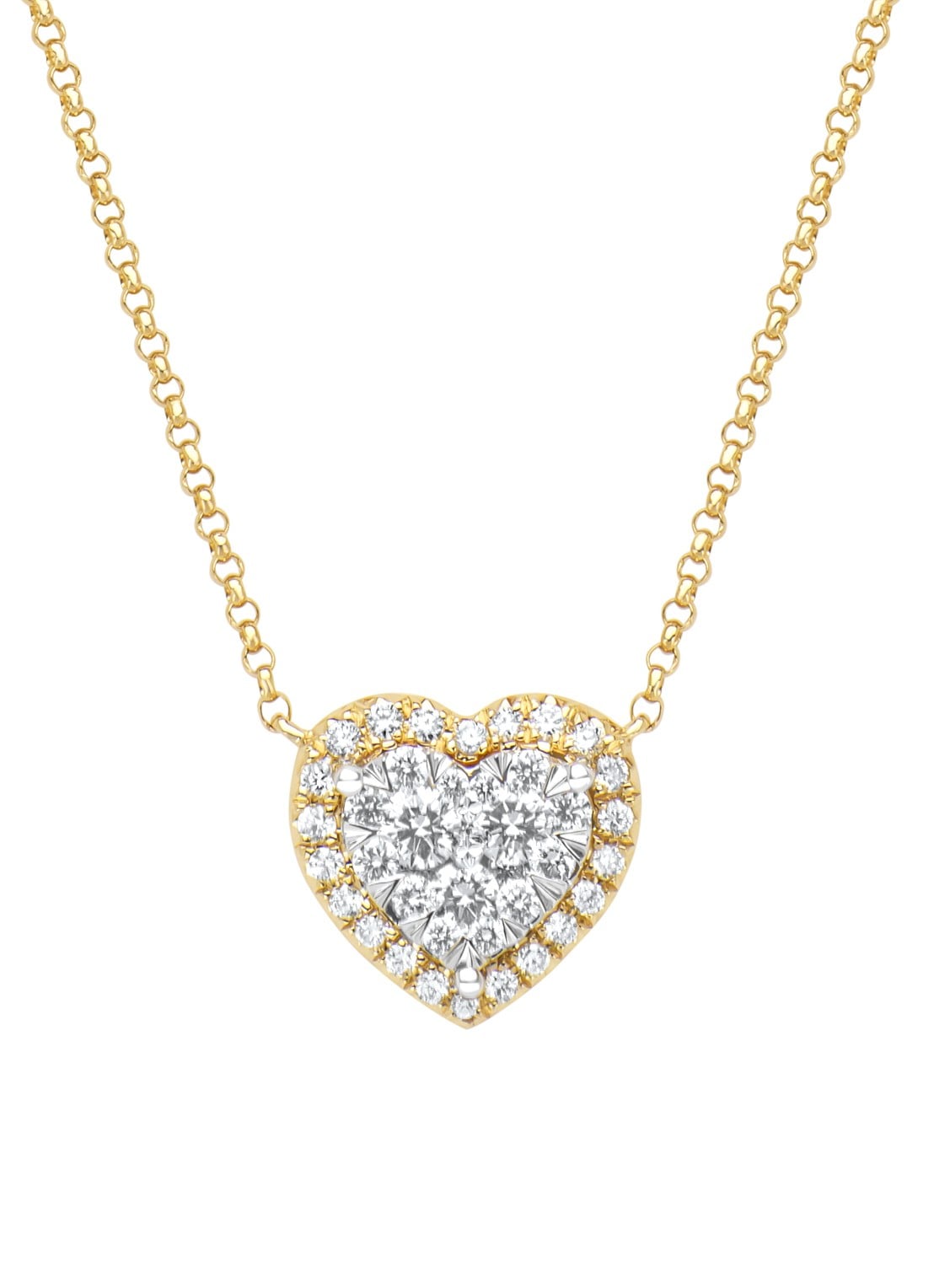 Diamond Point Gouden collier, 0.39 ct diamant, Enchanted - voorkant geelgoud