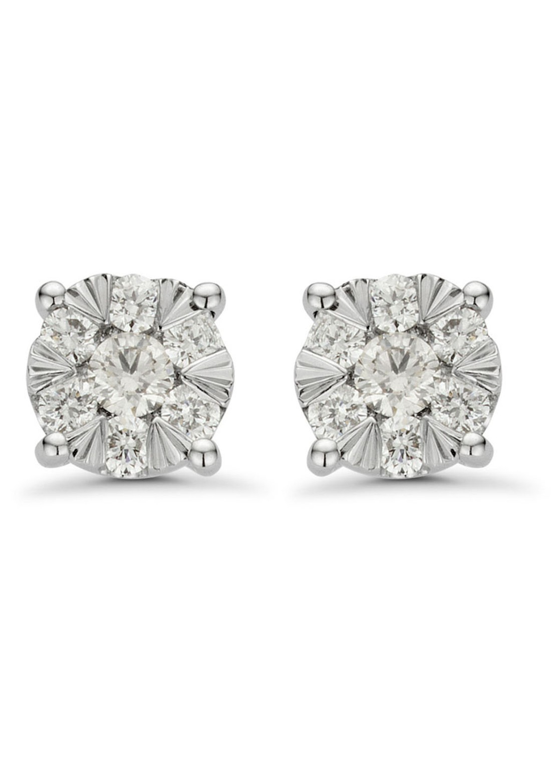 Diamond Point Gouden oorsieraden, 0.27 ct diamant, Enchanted - voorkant 2 geelgoud