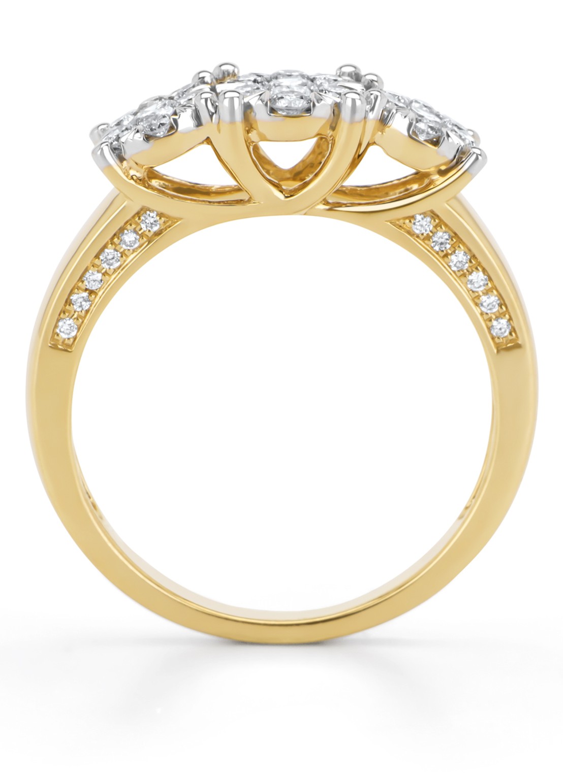 Diamond Point Gouden ring, 0.58 ct diamant, Enchanted - detail geelgoud