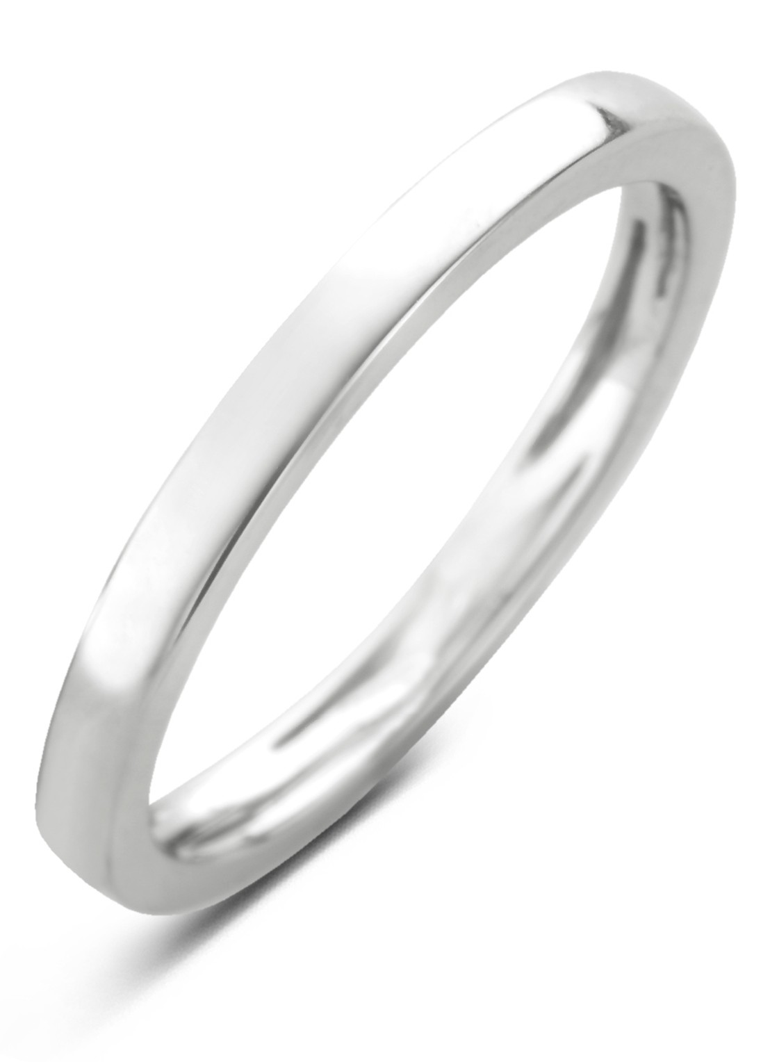 Diamond Point Ring Ensemble van 14 karaat witgoud - voorkant witgoud