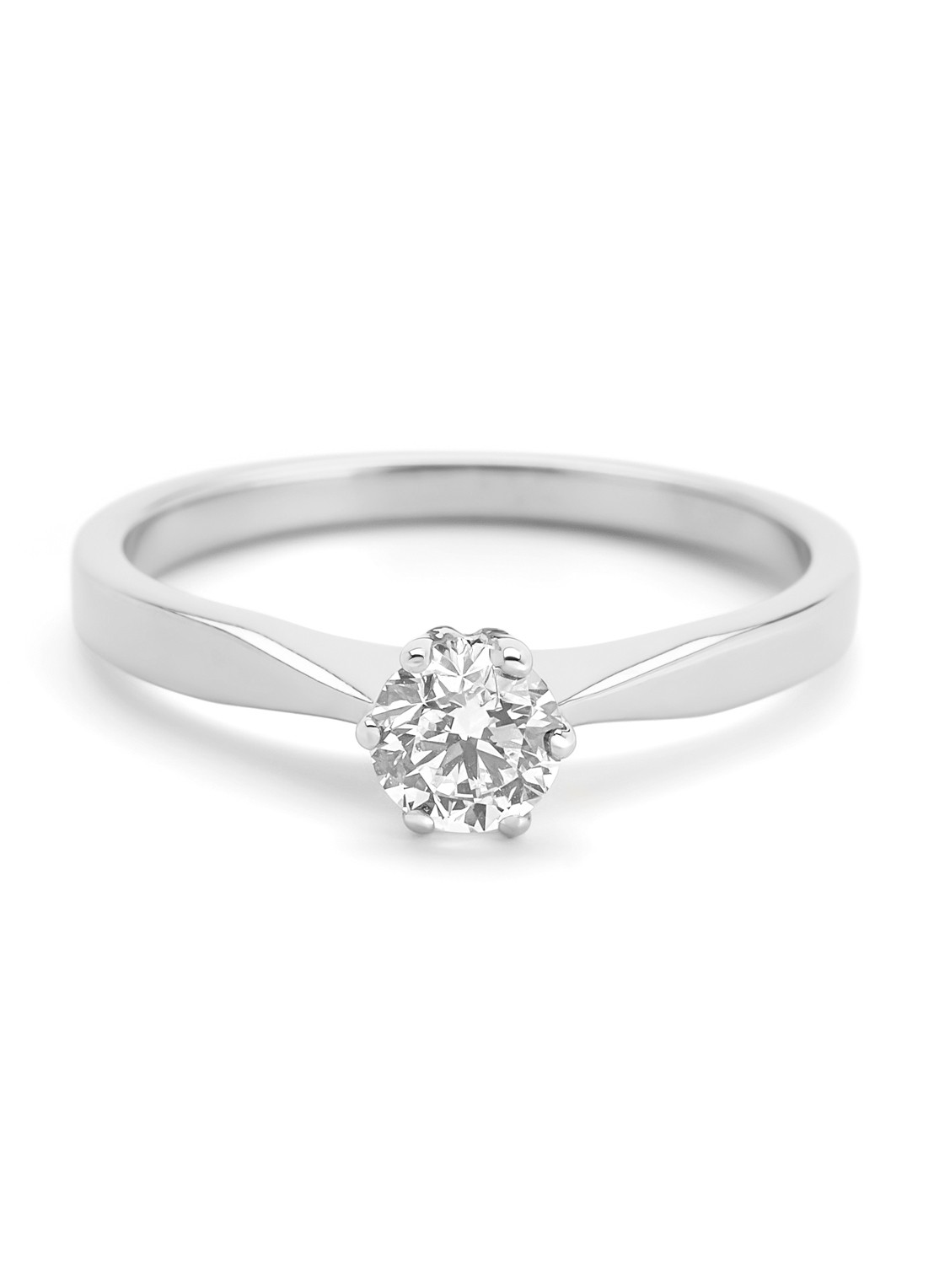 Diamond Point Ring Groeibriljant van 18 karaat witgoud met 0.40 ct. diamant - detail 3 witgoud