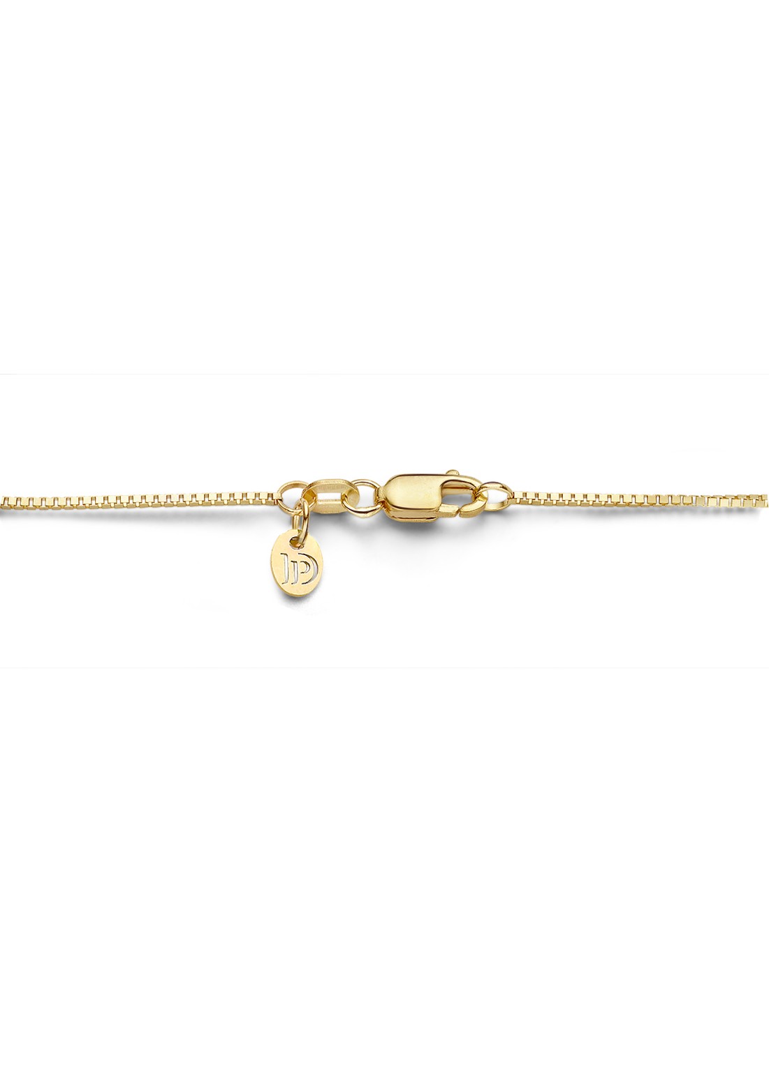 Diamond Point Timeless treasures geelgouden collier (42cm) - detail geelgoud