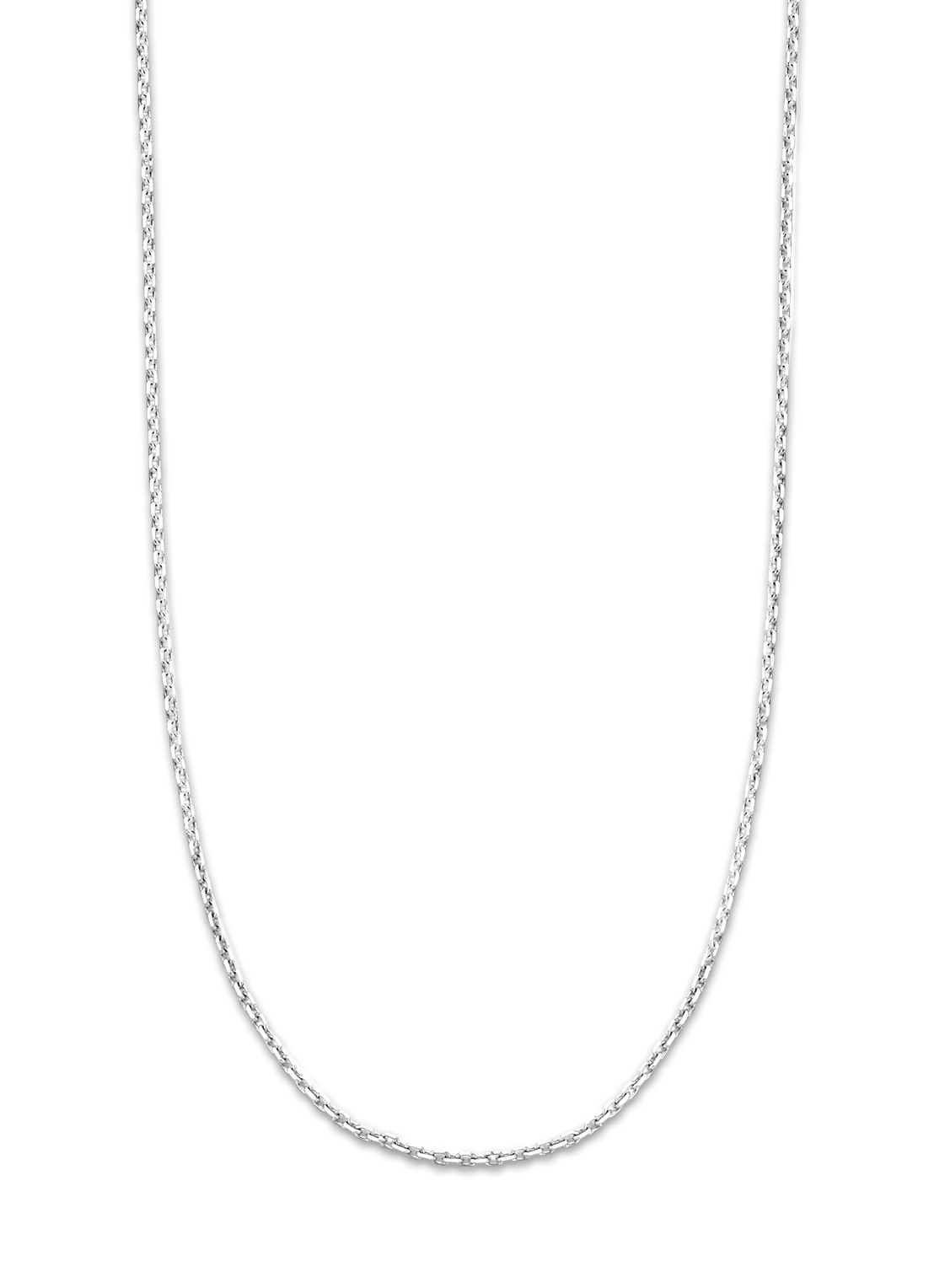 Diamond Point Witgouden anker collier Timeless Treasures (42cm) - voorkant witgoud