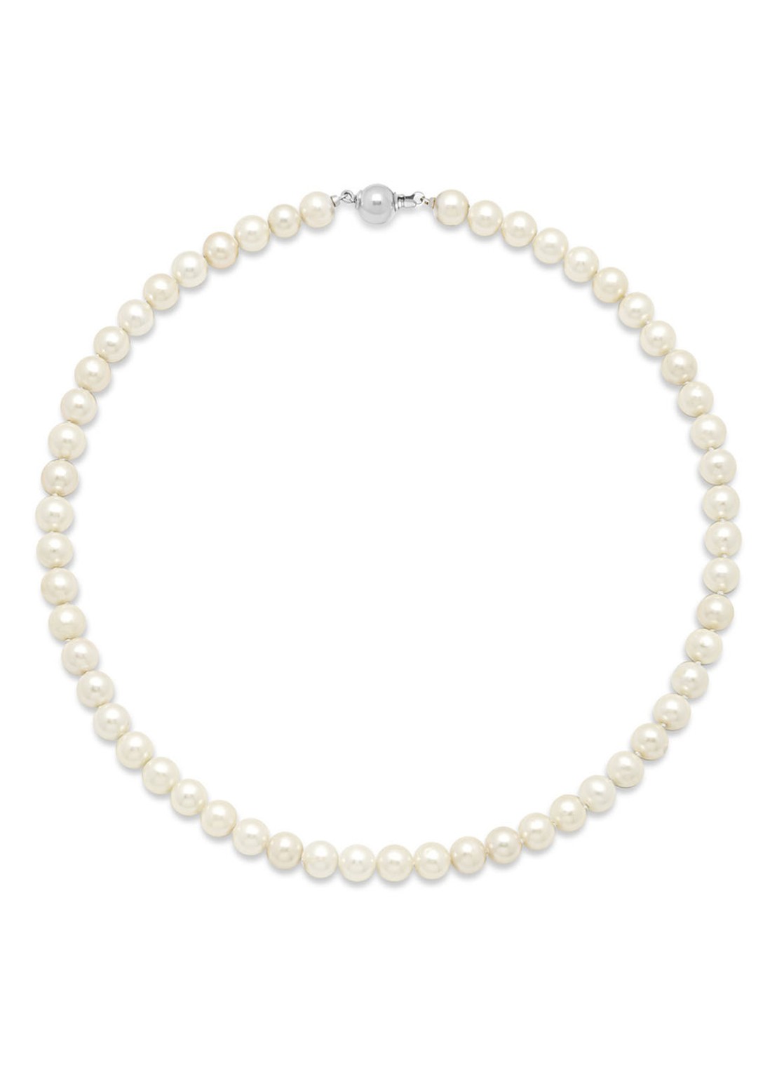 Diamond Point Witgouden collier Rivièra - voorkant 2 wit