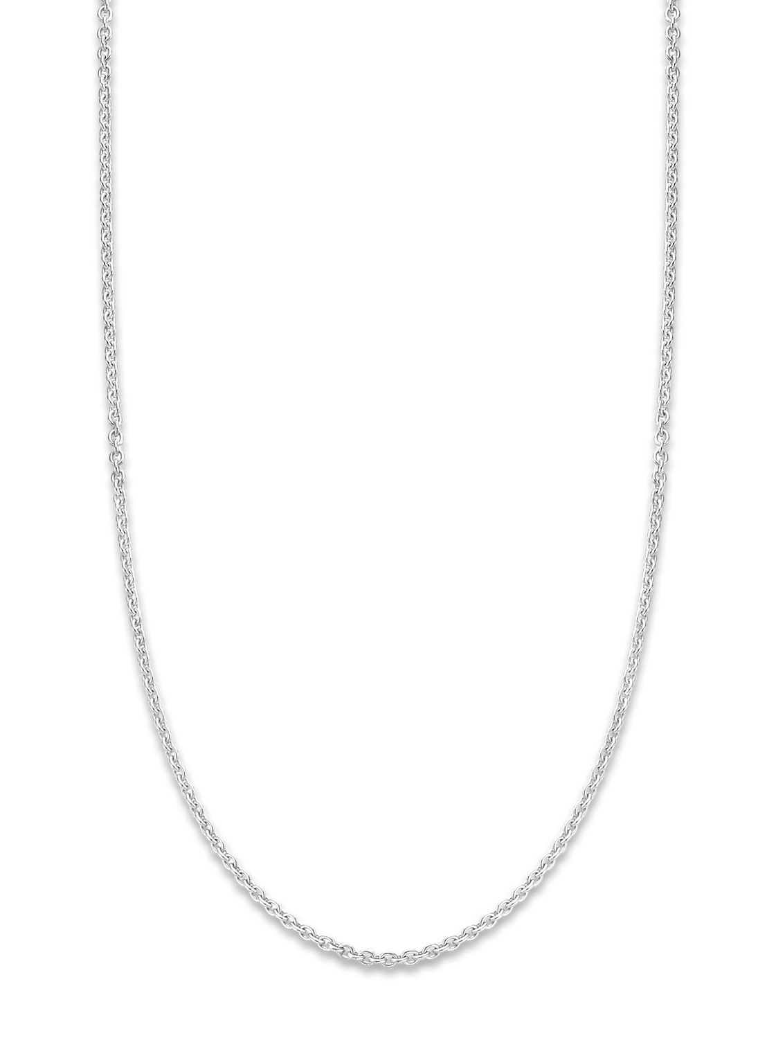 Diamond Point Witgouden jasseron collier Timeless Treasures (45cm) - voorkant 2 witgoud