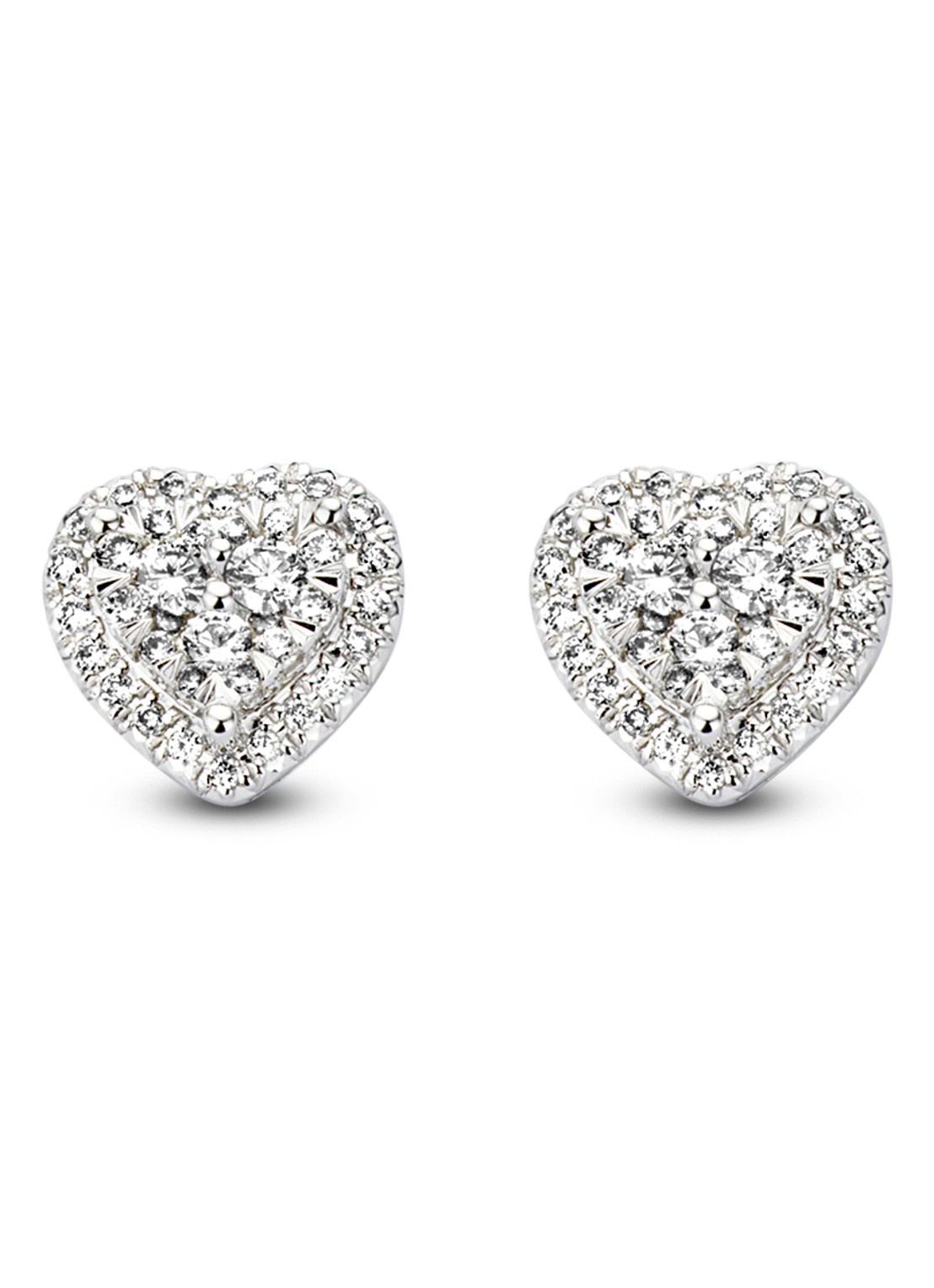 Diamond Point Witgouden oorsieraden, 0.54 ct diamant, Enchanted - voorkant witgoud