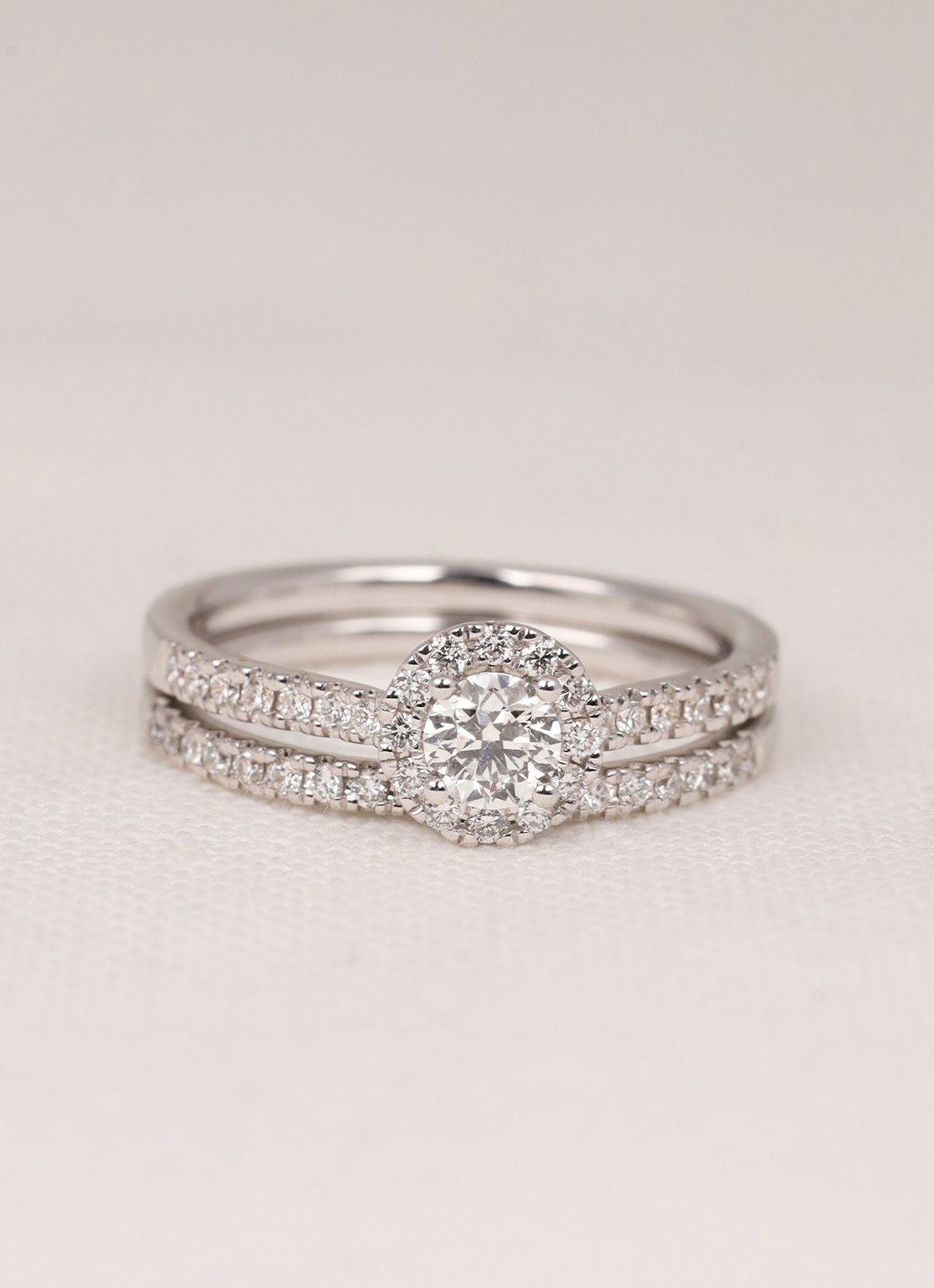 Diamond Point Witgouden ring, 0.14 ct diamant, Perfect Match - detail 3 witgoud