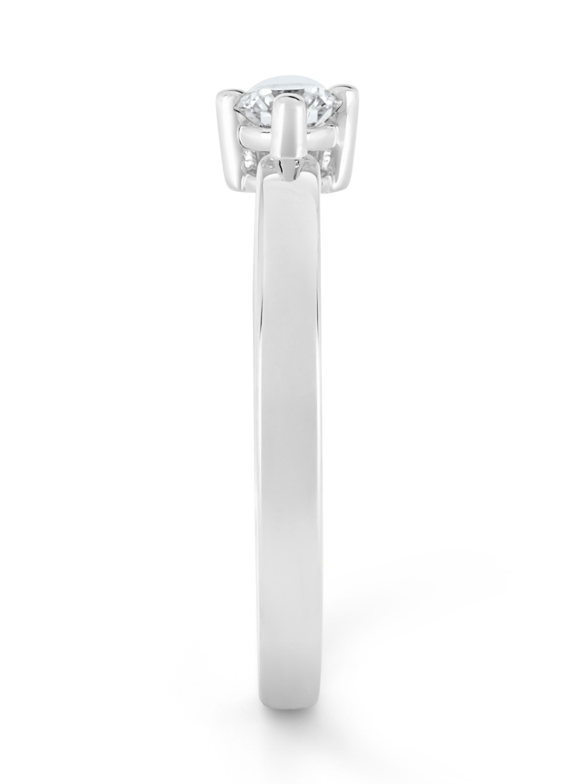 Diamond Point Witgouden ring, 0.20 ct diamant, Hearts & Arrows - detail 3 witgoud