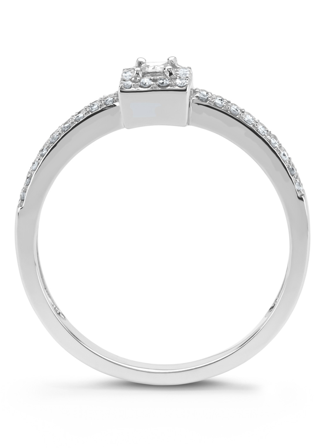 Diamond Point Witgouden ring, 0.26 ct diamant, Petite Romance - detail 4 witgoud