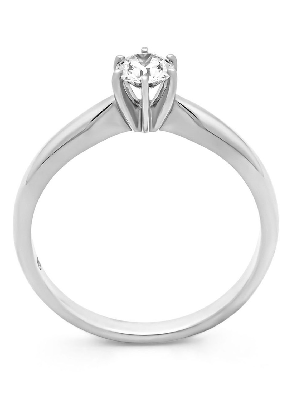 Diamond Point Witgouden ring, 0.30 ct diamant, Hearts & Arrows - detail 3 witgoud