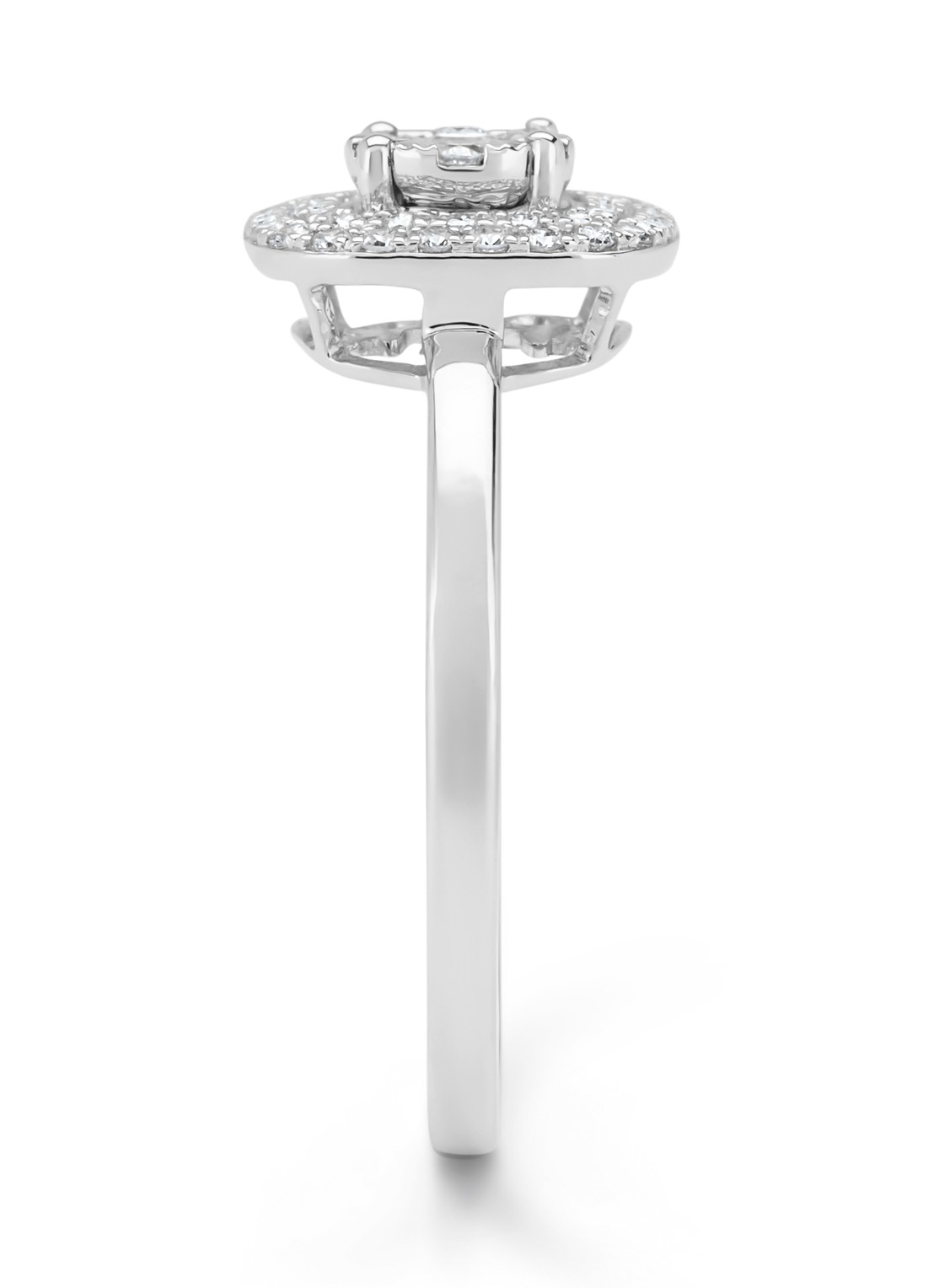 Diamond Point Witgouden ring, 0.31 ct diamant, Enchanted - detail witgoud