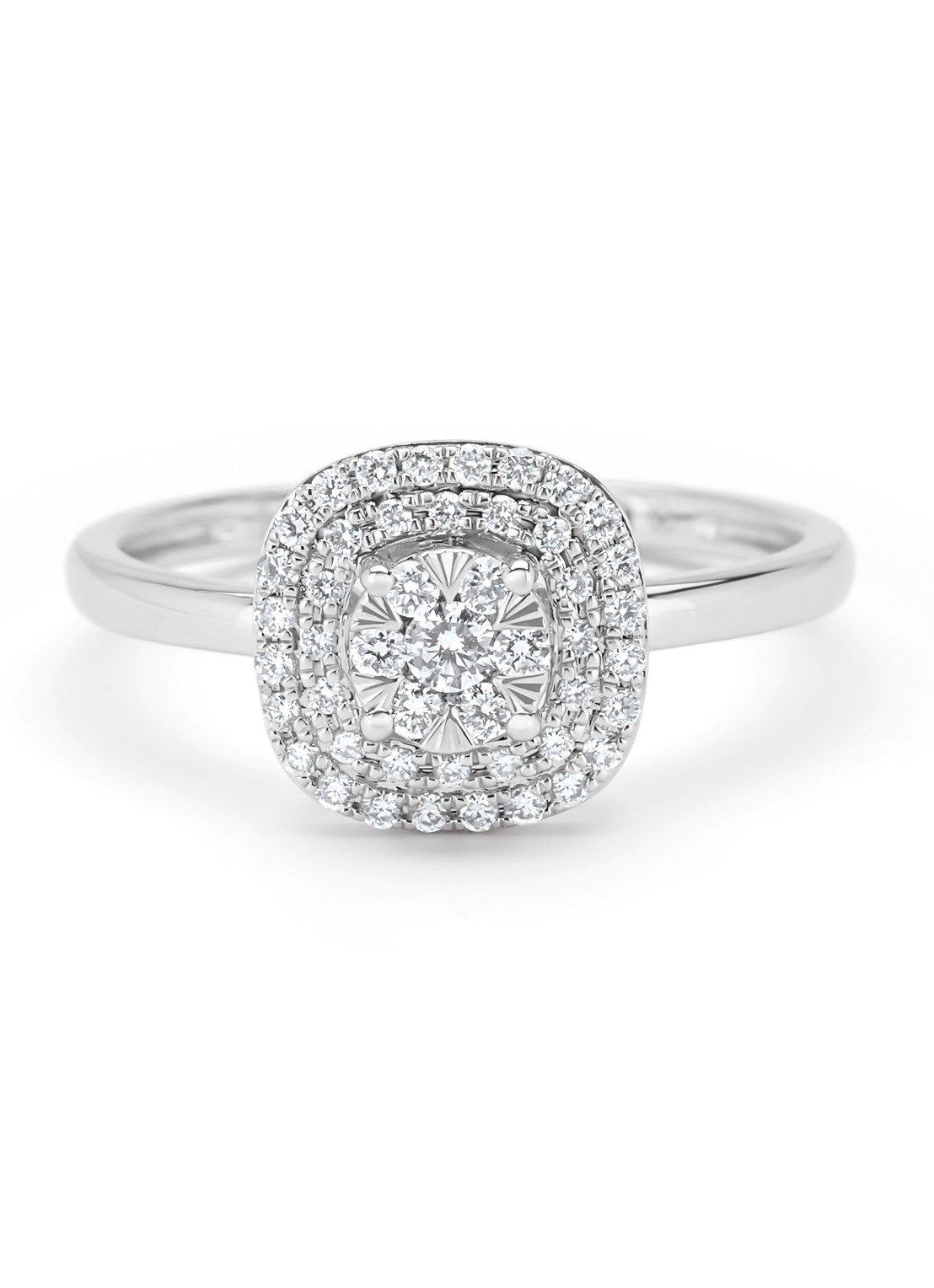 Diamond Point Witgouden ring, 0.31 ct diamant, Enchanted - detail 2 witgoud