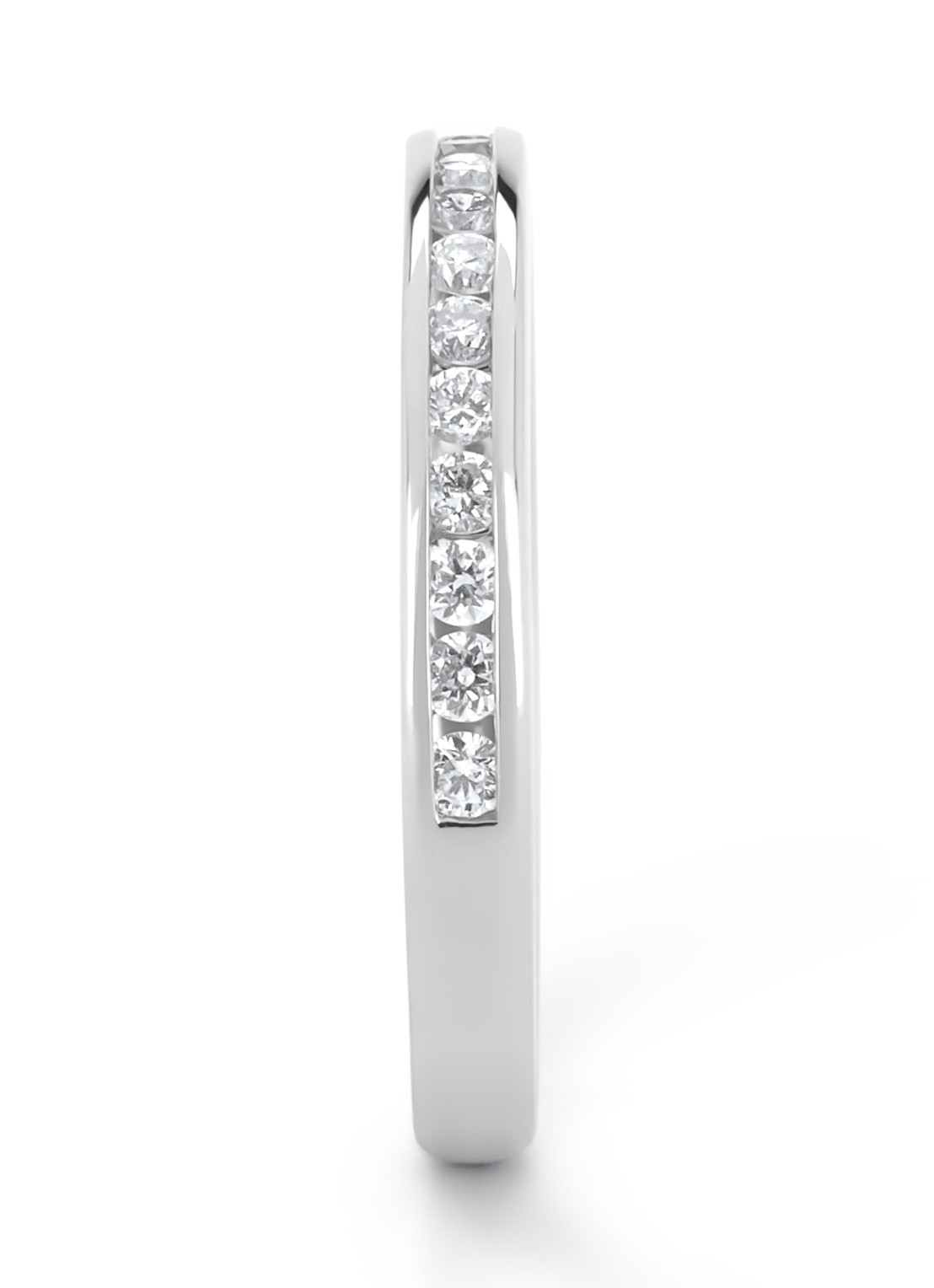 Diamond Point Witgouden ring, 0.33 ct diamant, Perfect Match - achterkant 3 witgoud