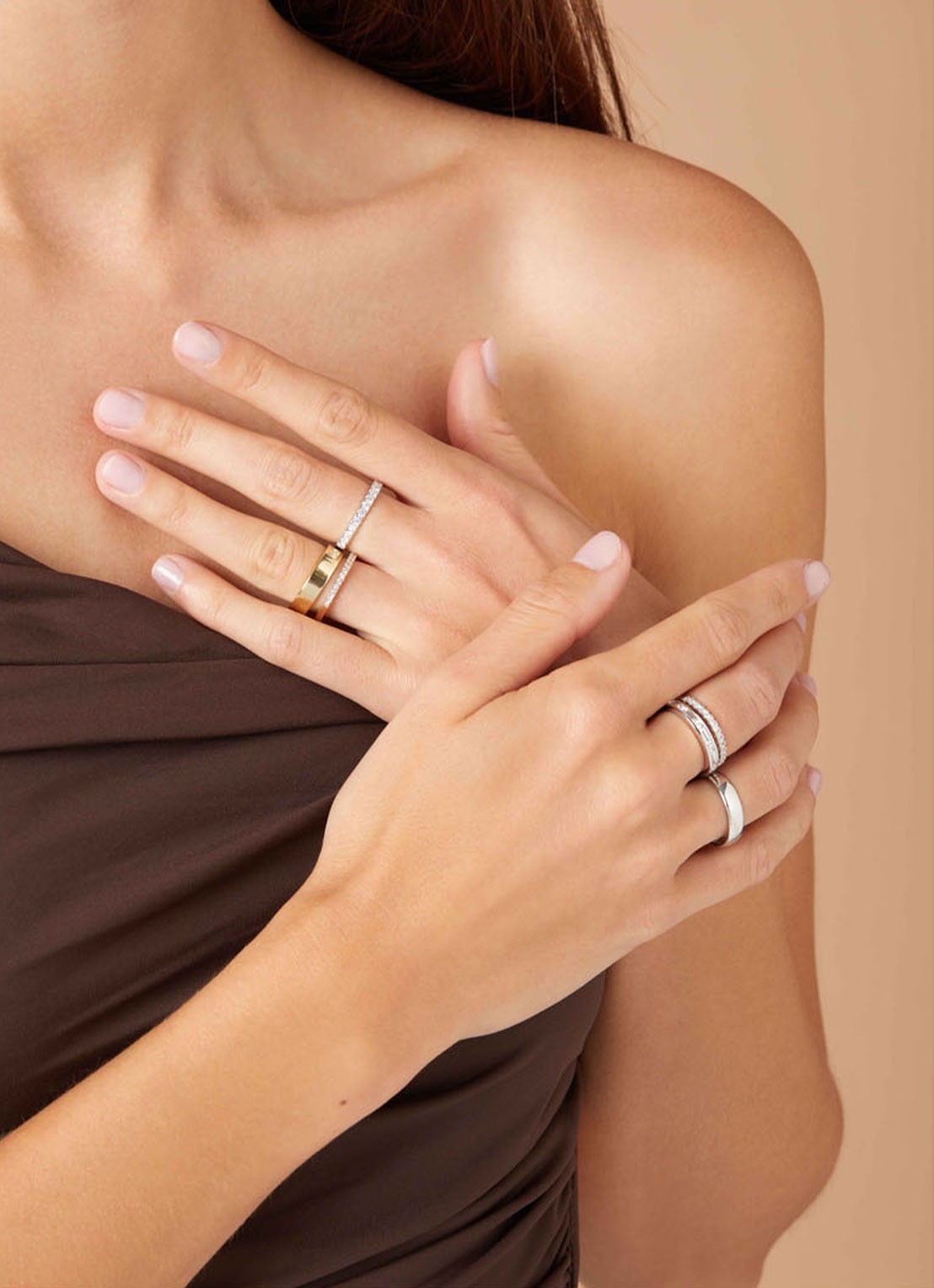 Diamond Point Witgouden ring 0.33 ct diamant Wedding - detail witgoud