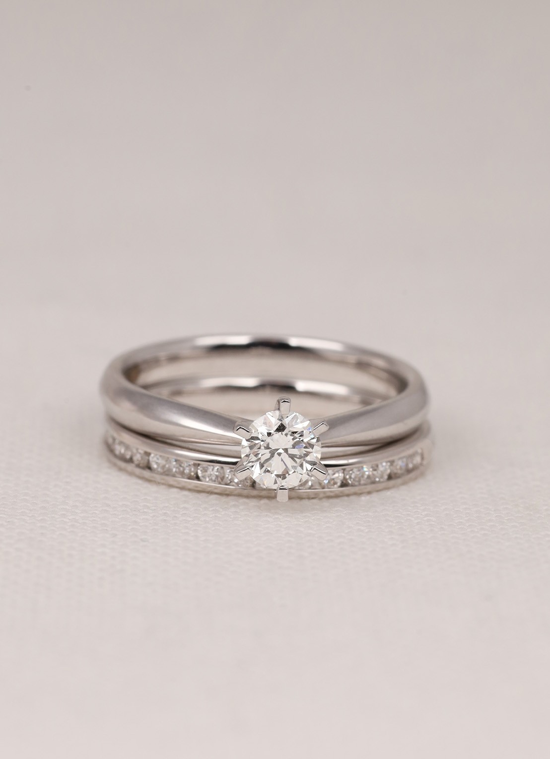 Diamond Point Witgouden ring, 0.40 ct diamant, Perfect Match - detail witgoud