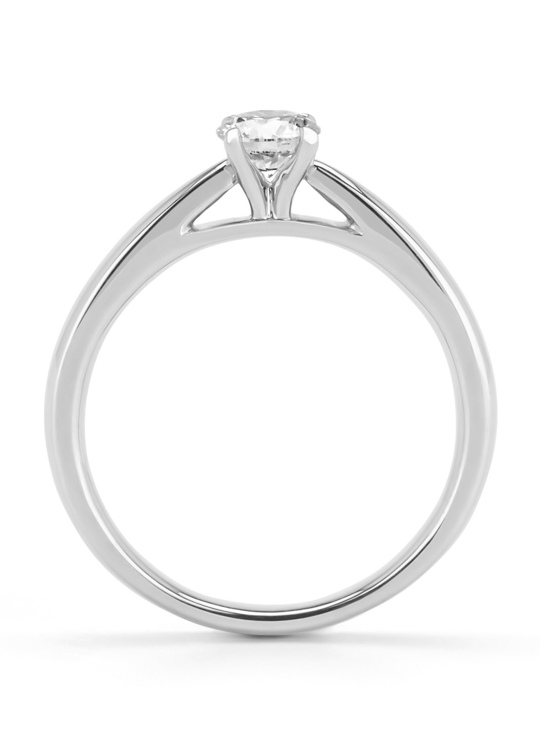 Diamond Point Witgouden ring, 0.40 ct diamant, Perfect Match - achterkant 3 witgoud
