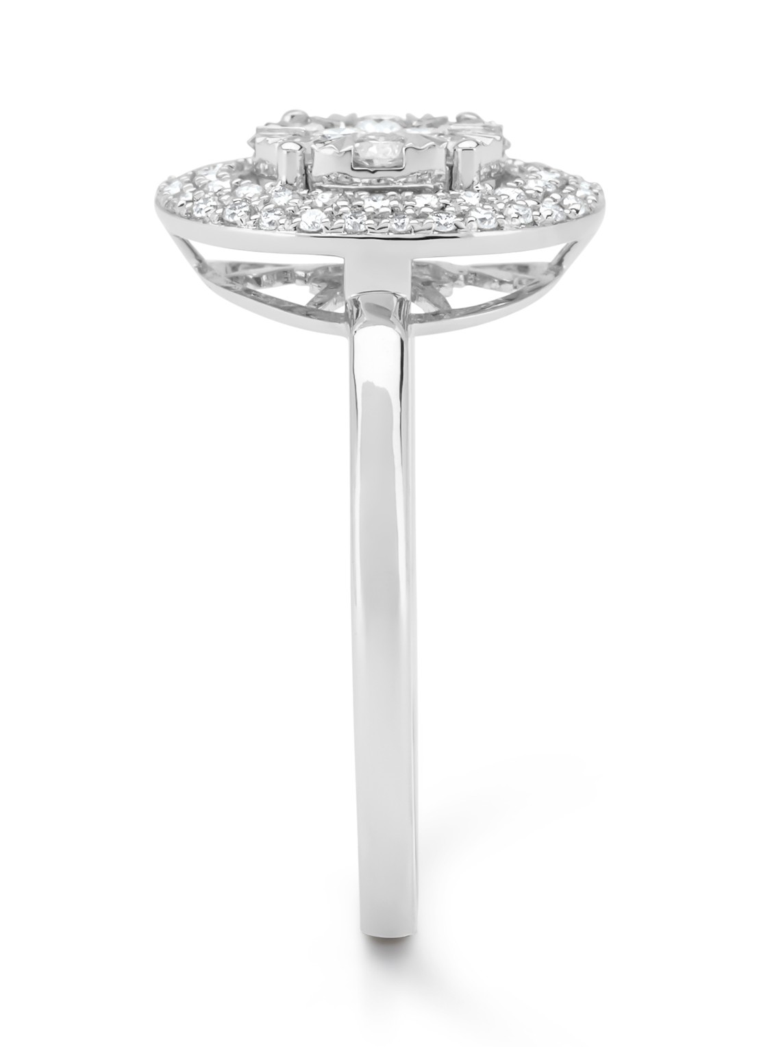 Diamond Point Witgouden ring, 0.42 ct diamant, Enchanted - detail witgoud