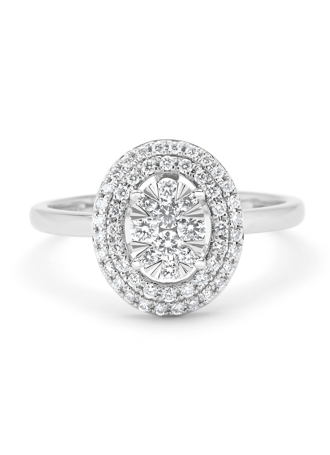 Diamond Point Witgouden ring, 0.42 ct diamant, Enchanted - detail 2 witgoud