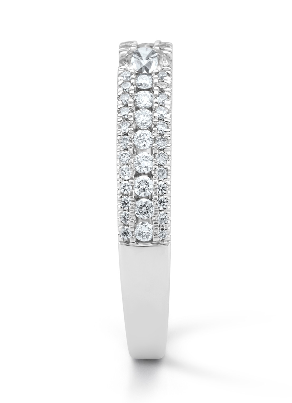 Diamond Point Witgouden ring, 0.49 ct diamant, Majestic - detail 2 witgoud