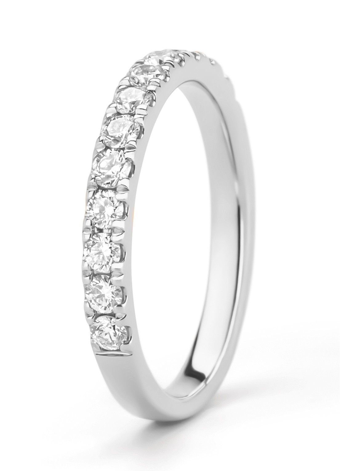 Diamond Point Witgouden ring, 0.50 ct diamant, Perfect Match - voorkant 6 witgoud