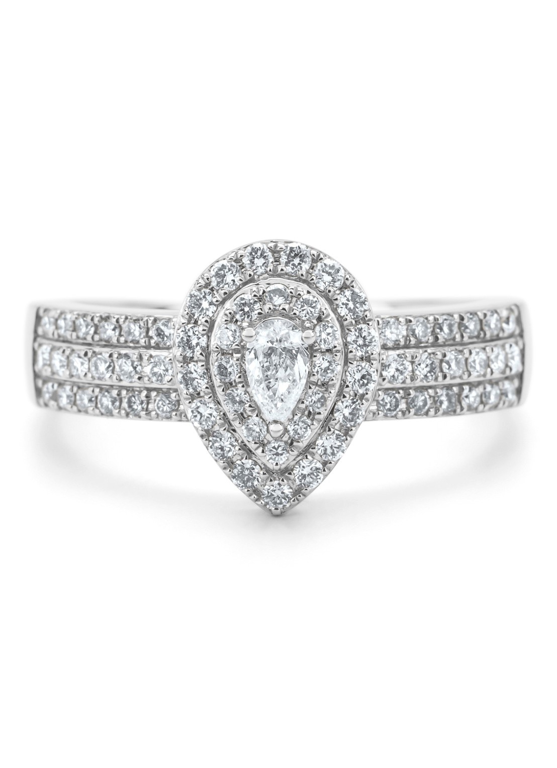 Diamond Point Witgouden ring, 0.50 ct diamant, Petite Romance - detail 3 witgoud