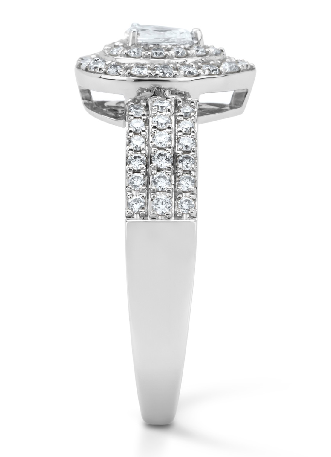 Diamond Point Witgouden ring, 0.50 ct diamant, Petite Romance - detail 4 witgoud