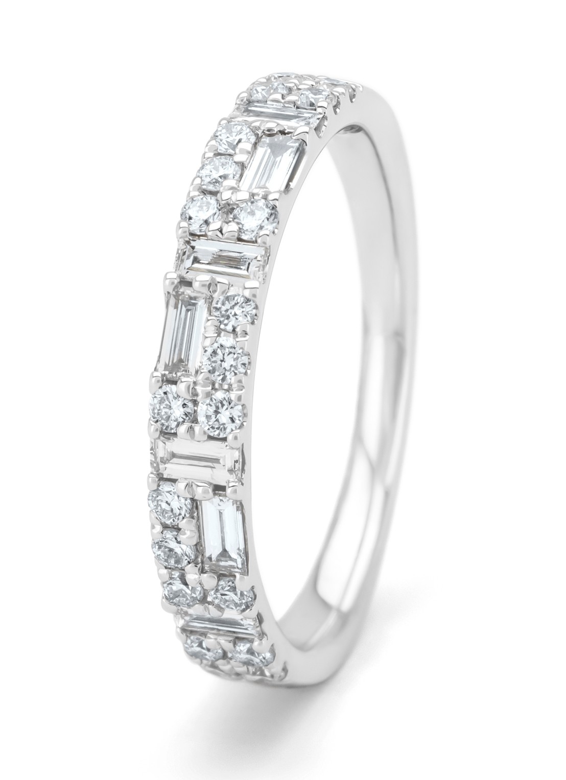 Diamond Point Witgouden ring, 0.57 ct diamant, Gallery - detail 3 witgoud
