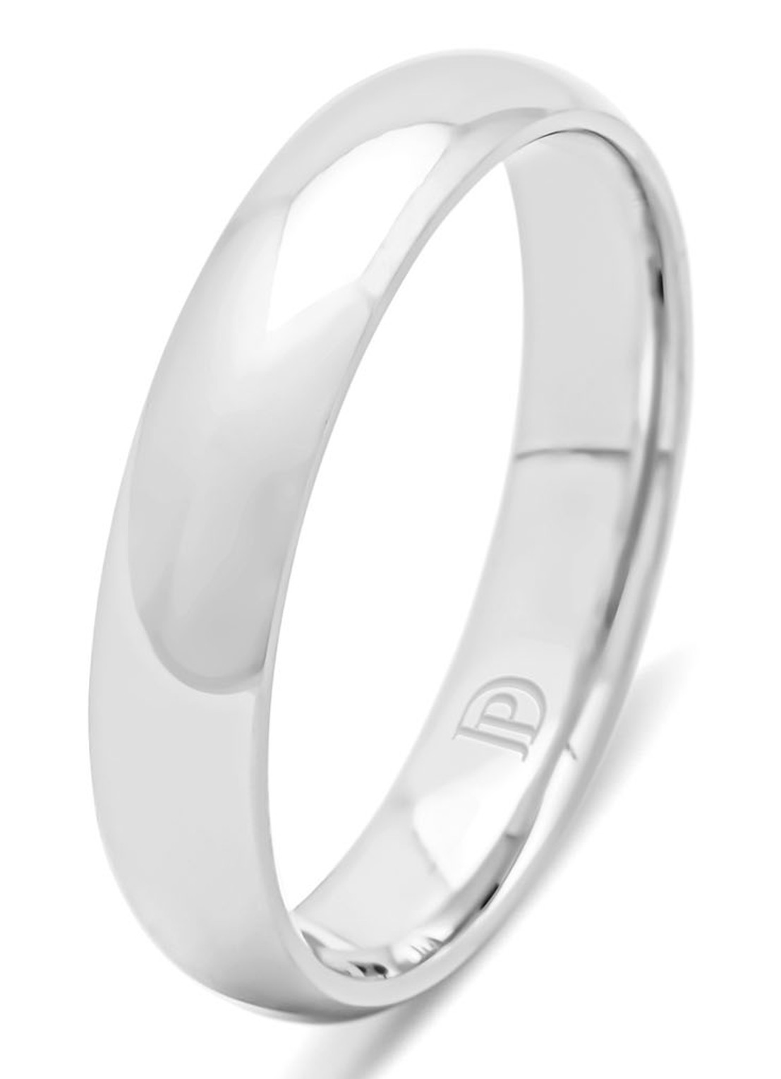 Diamond Point Witgouden ring Wedding - voorkant witgoud