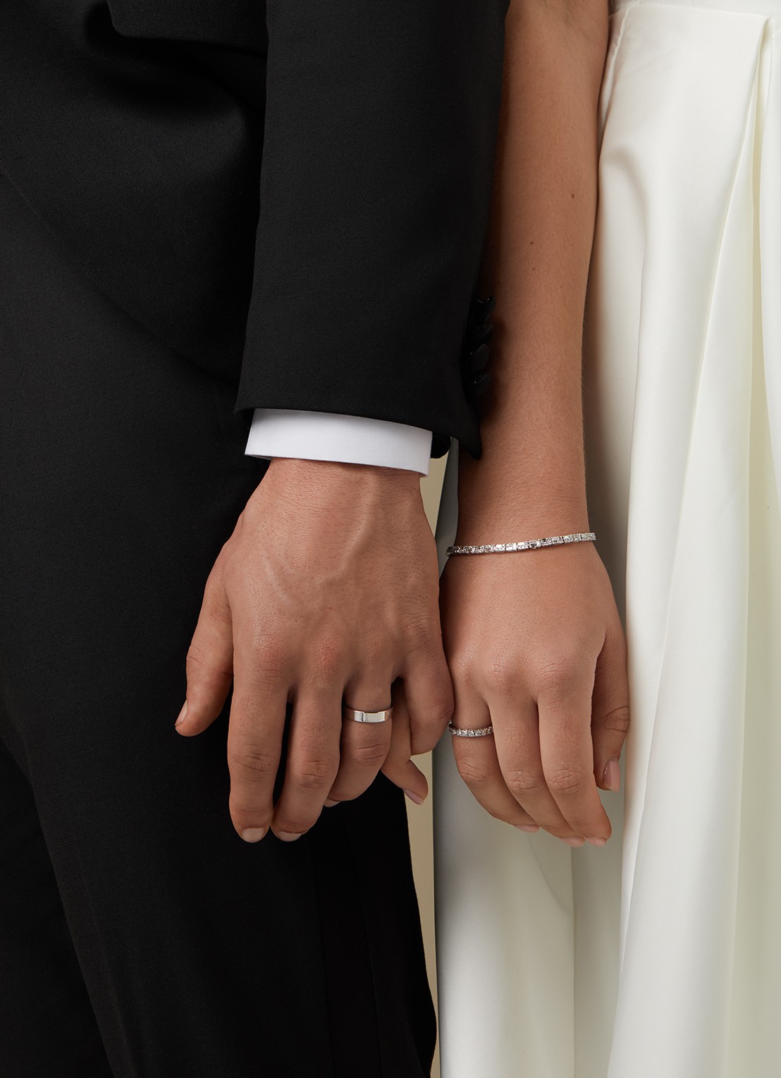 Diamond Point Witgouden ring Wedding - detail 3 witgoud