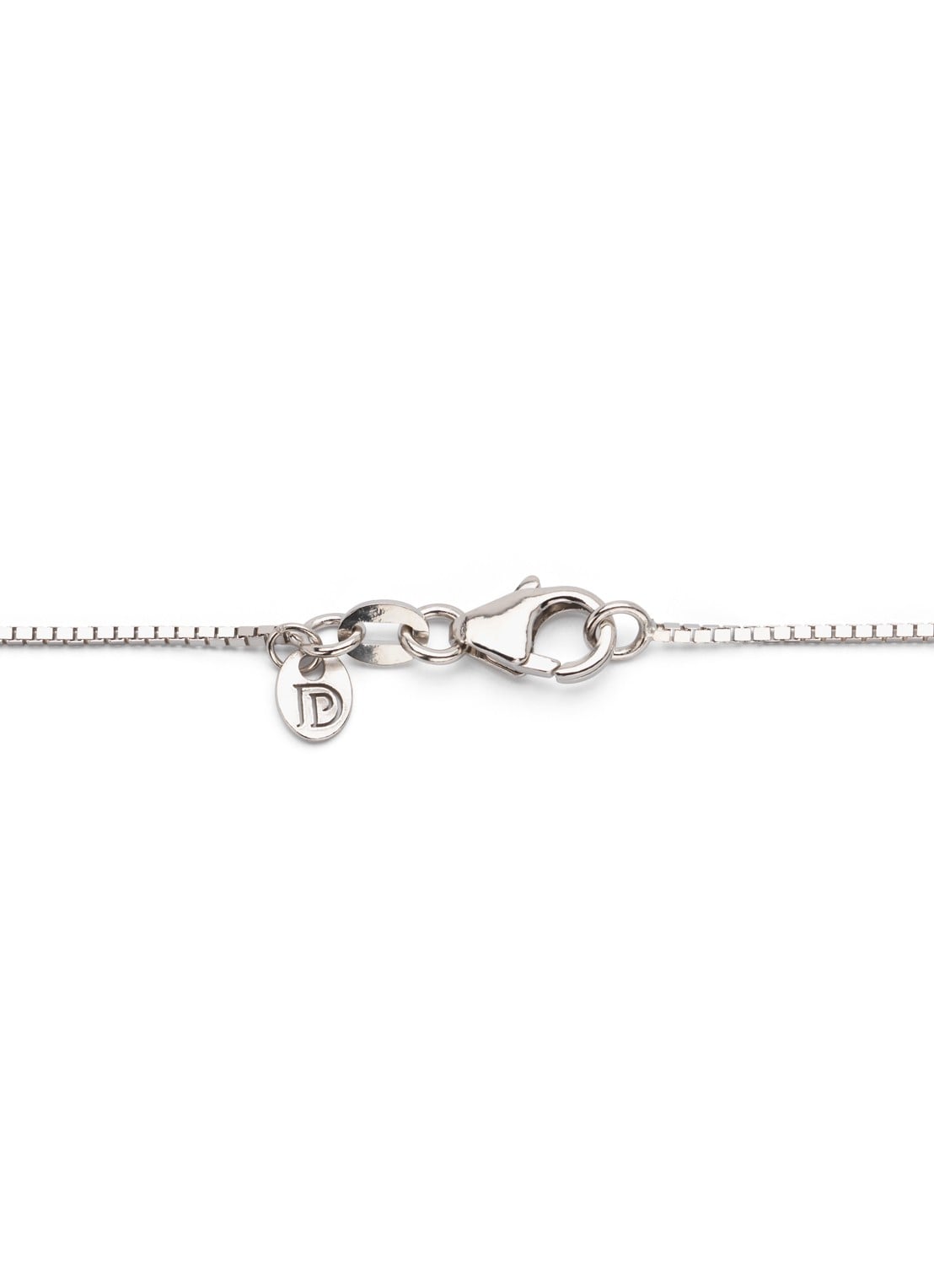 Diamond Point Witgouden venetiaans collier Timeless Treasures (45cm) - detail witgoud