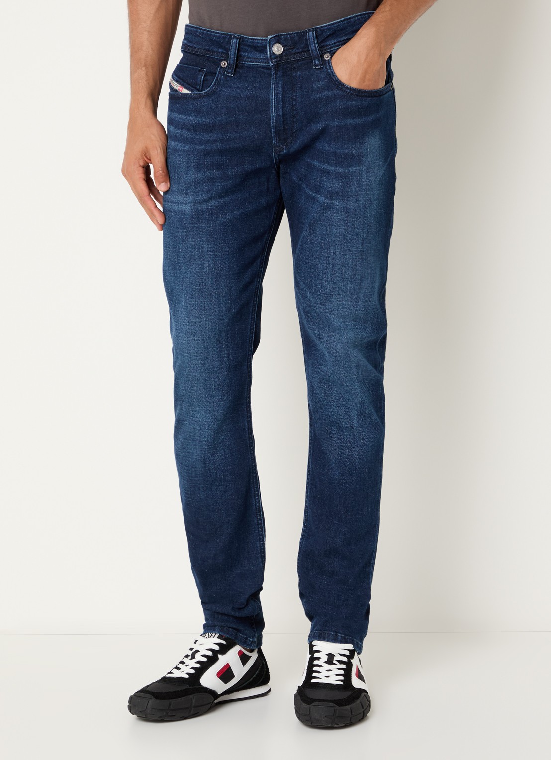 Diesel 1979 Sleenker skinny jeans met donkere wassing en steekzakken - detail 4 indigo