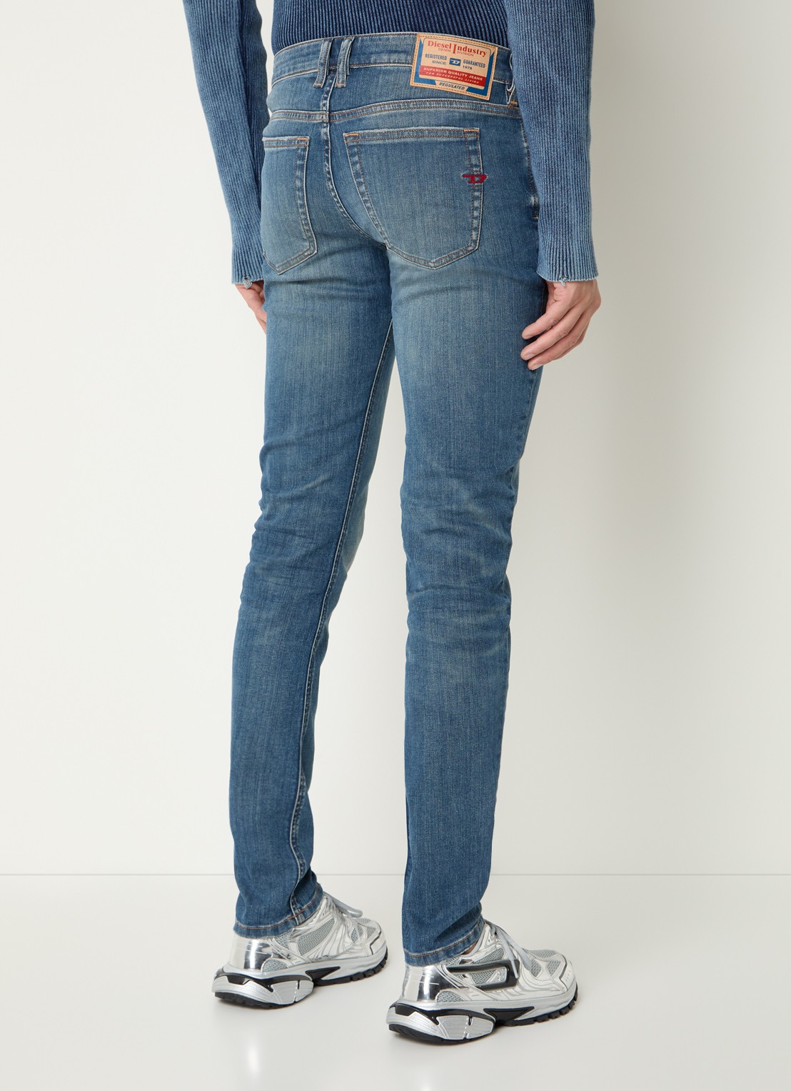 Diesel 1979 Sleenker skinny jeans met donkere wassing - achterkant 3 indigo