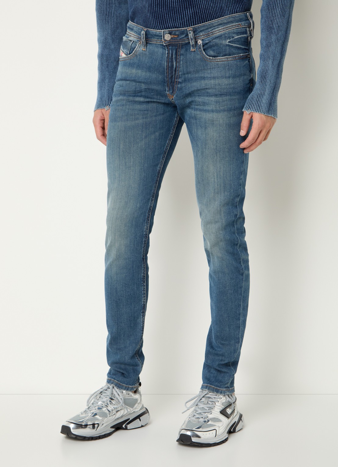 Diesel 1979 Sleenker skinny jeans met donkere wassing - detail 4 indigo