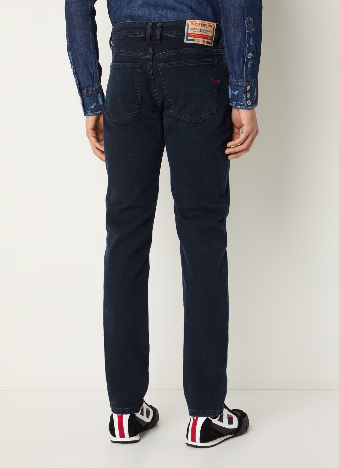 Diesel 1979 Sleenker skinny jeans met donkere wassing - achterkant indigo