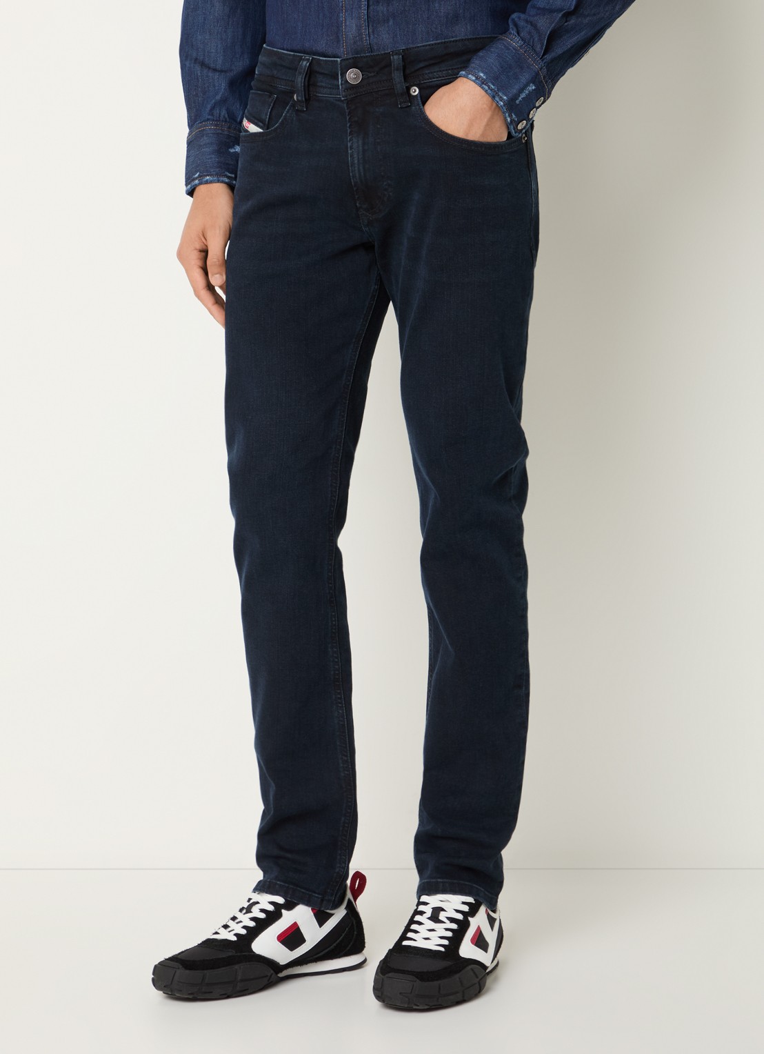 Diesel 1979 Sleenker skinny jeans met donkere wassing - detail 4 indigo