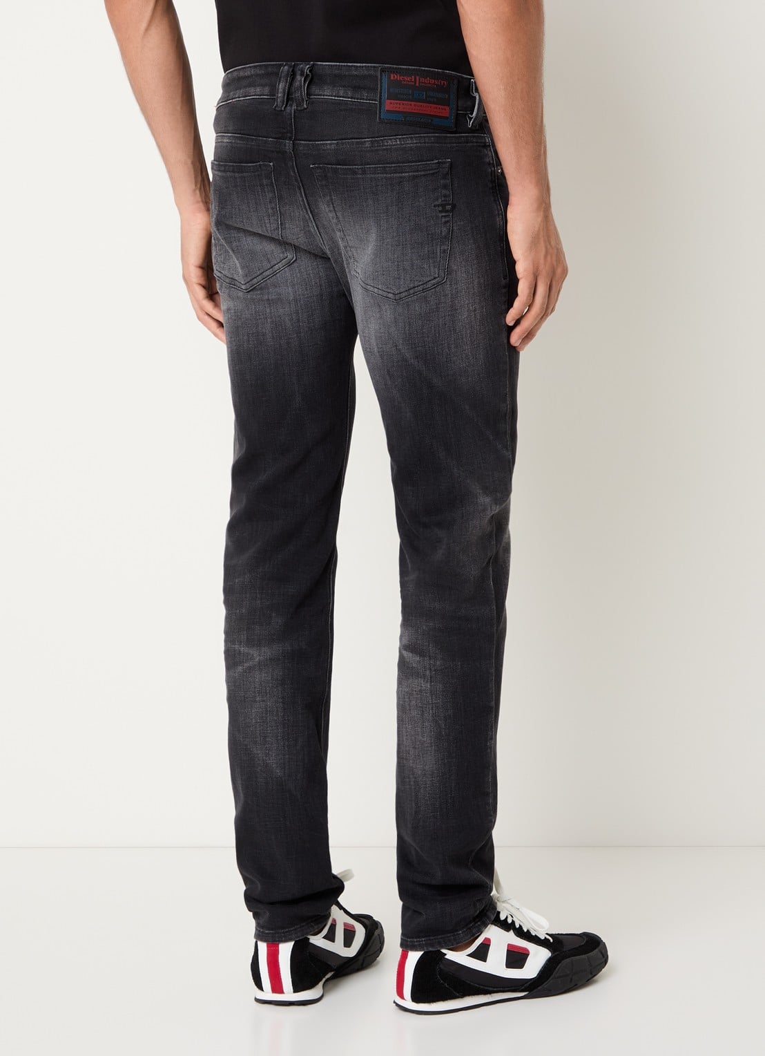 Diesel 1979 Sleenker skinny jeans met gekleurde wassing - achterkant 3 zwart