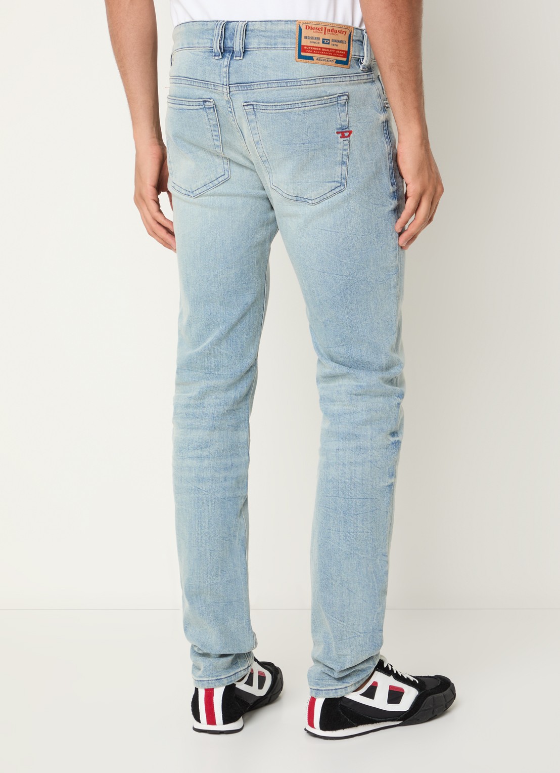 Diesel 1979 Sleenker skinny jeans met lichte wassing - achterkant 3 indigo