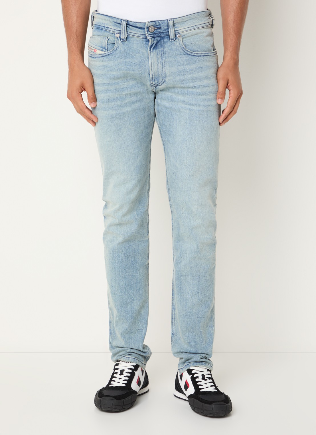 Diesel 1979 Sleenker skinny jeans met lichte wassing - detail indigo