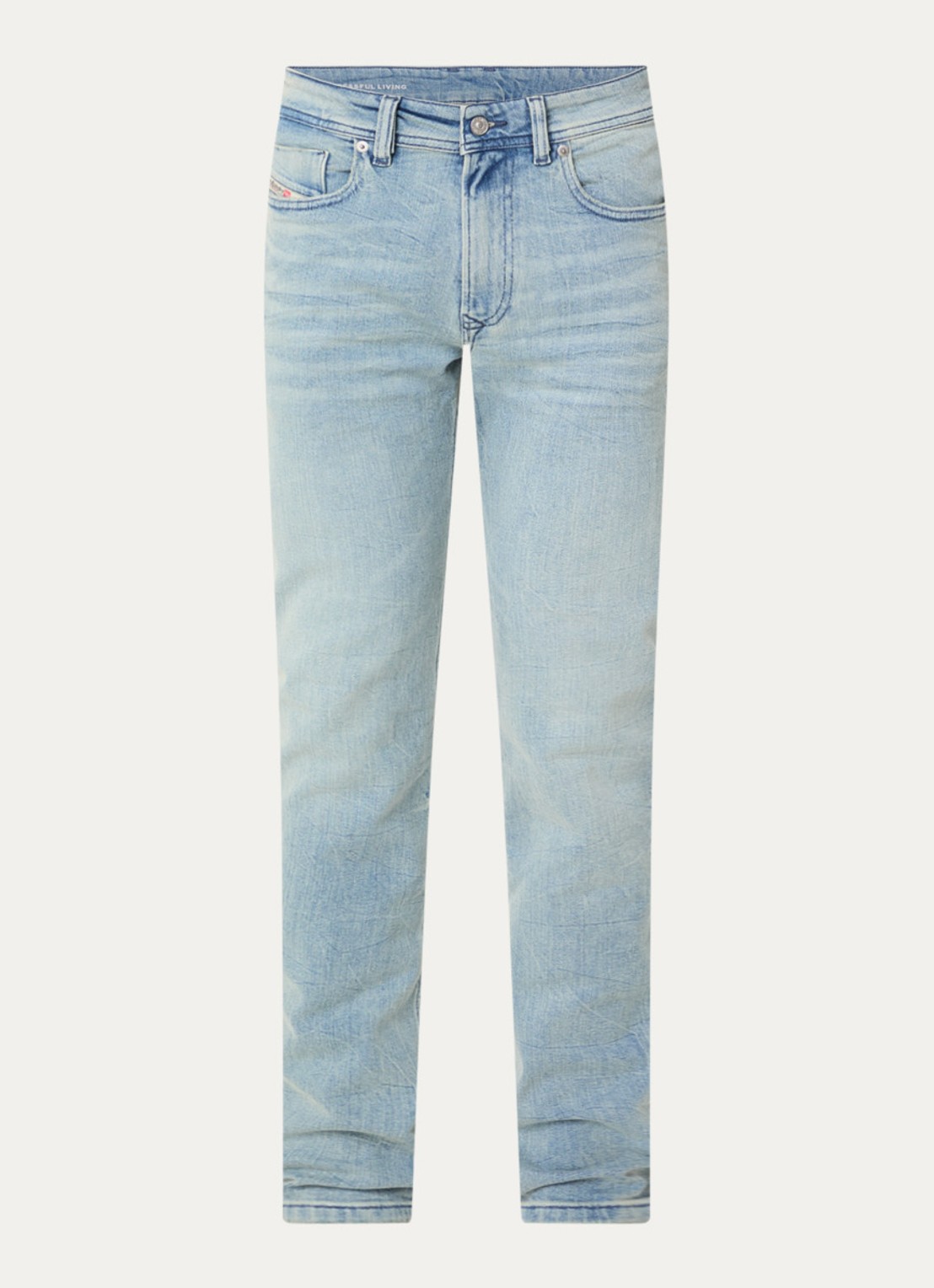 Diesel 1979 Sleenker skinny jeans met lichte wassing - voorkant 4 indigo